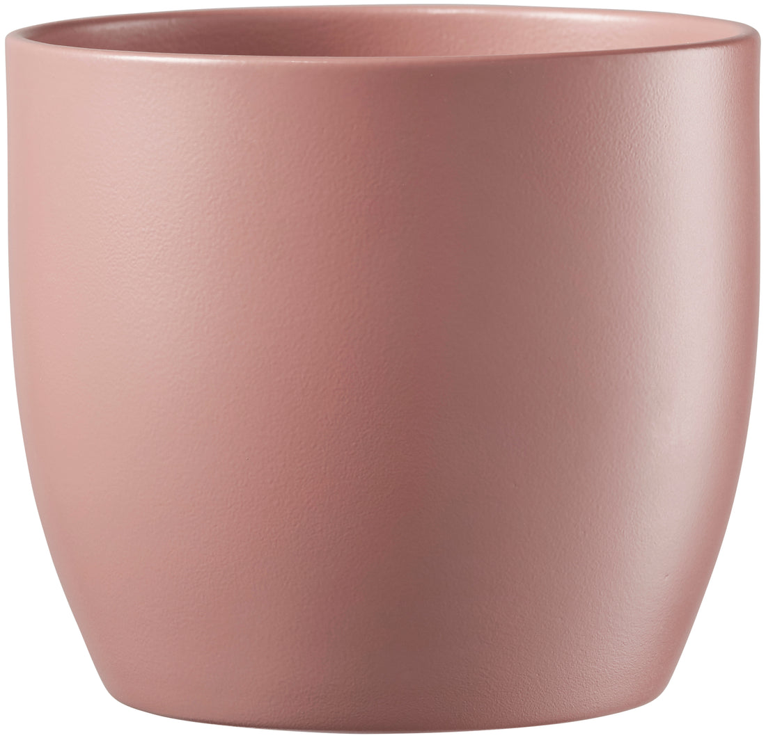 Basel Fashion Ceramic Pot - 8.3" Matte Grenadine