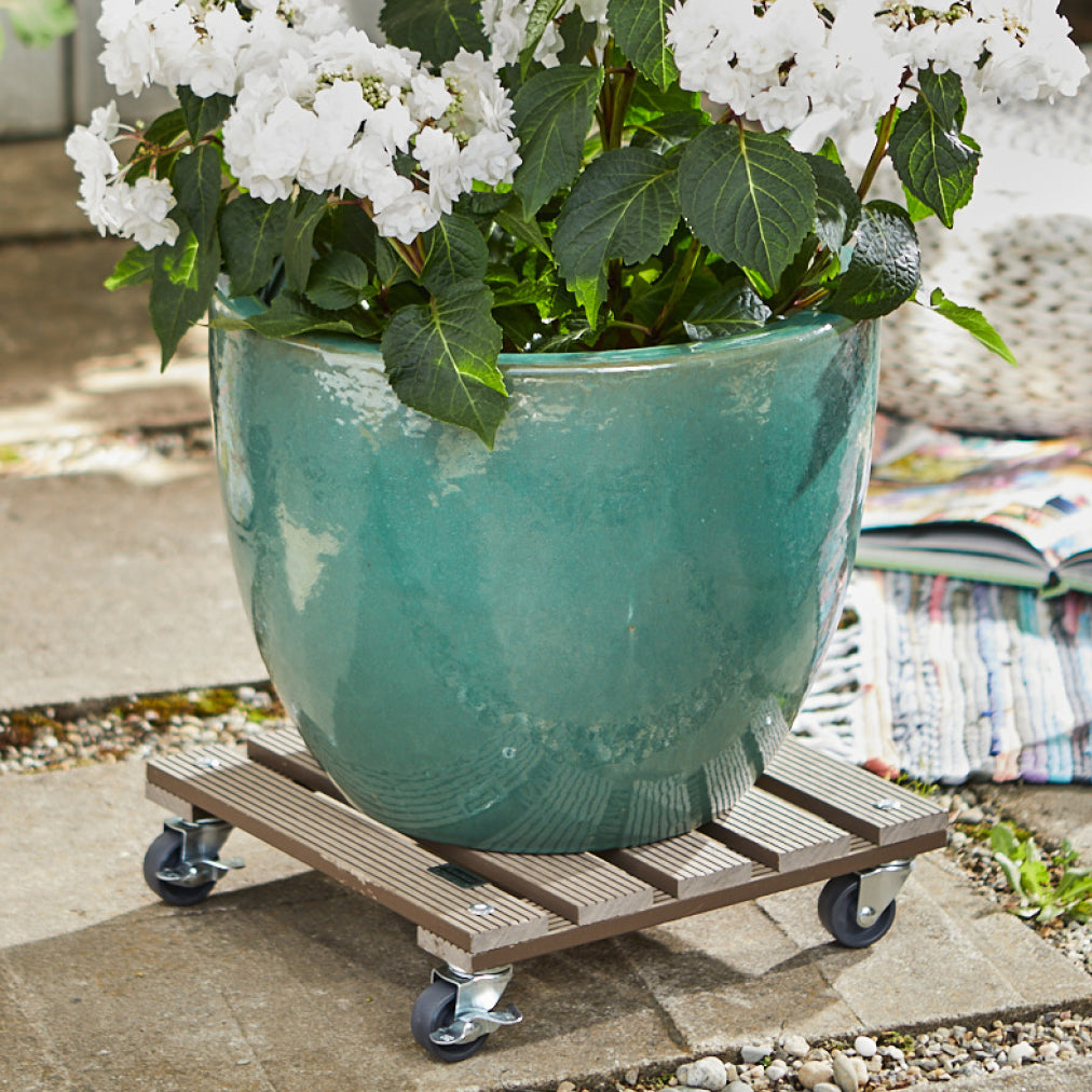 Wagner Waterproof Plant Caddy - 11.4" Taupe Square