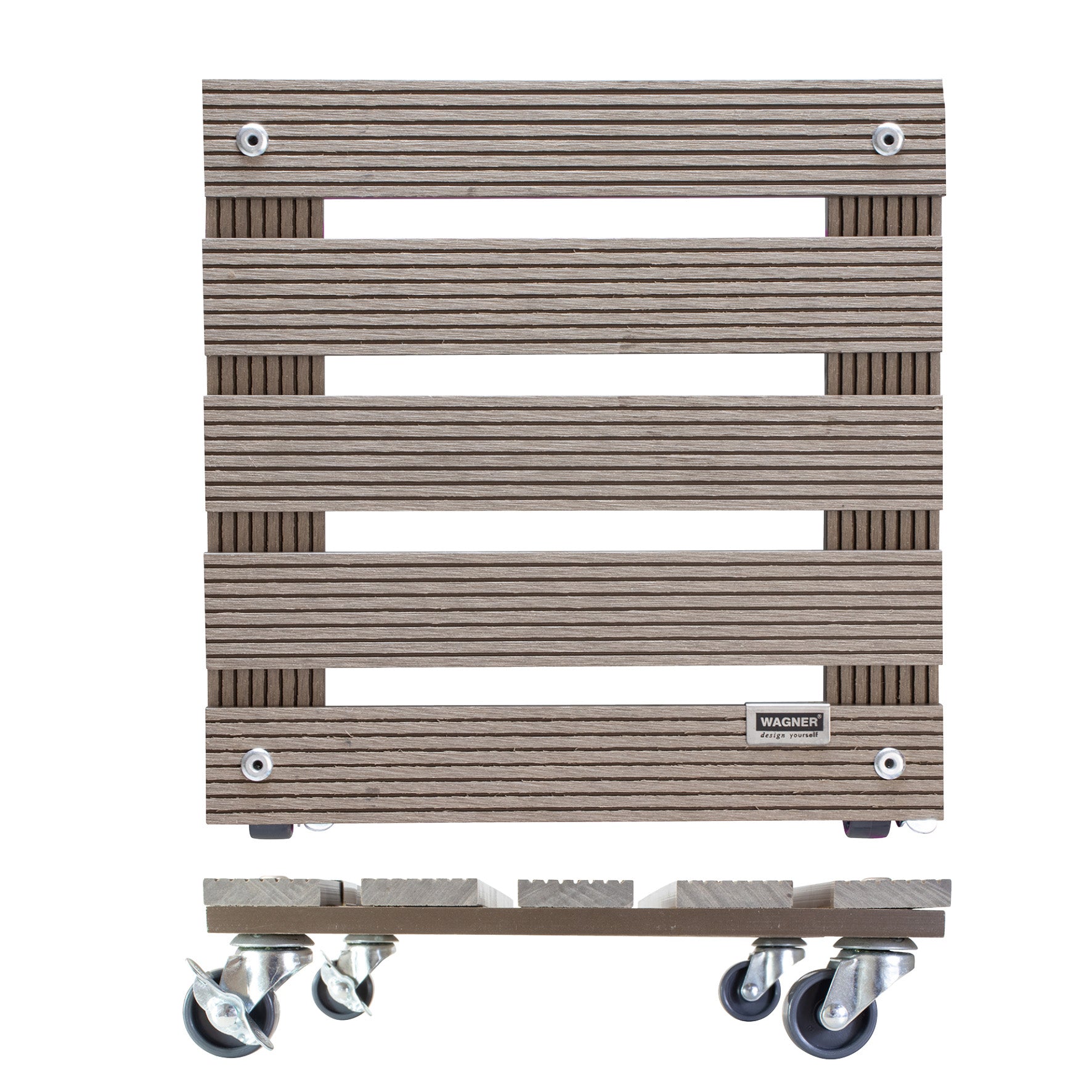 Wagner Waterproof Plant Caddy - 11.4" Taupe Square