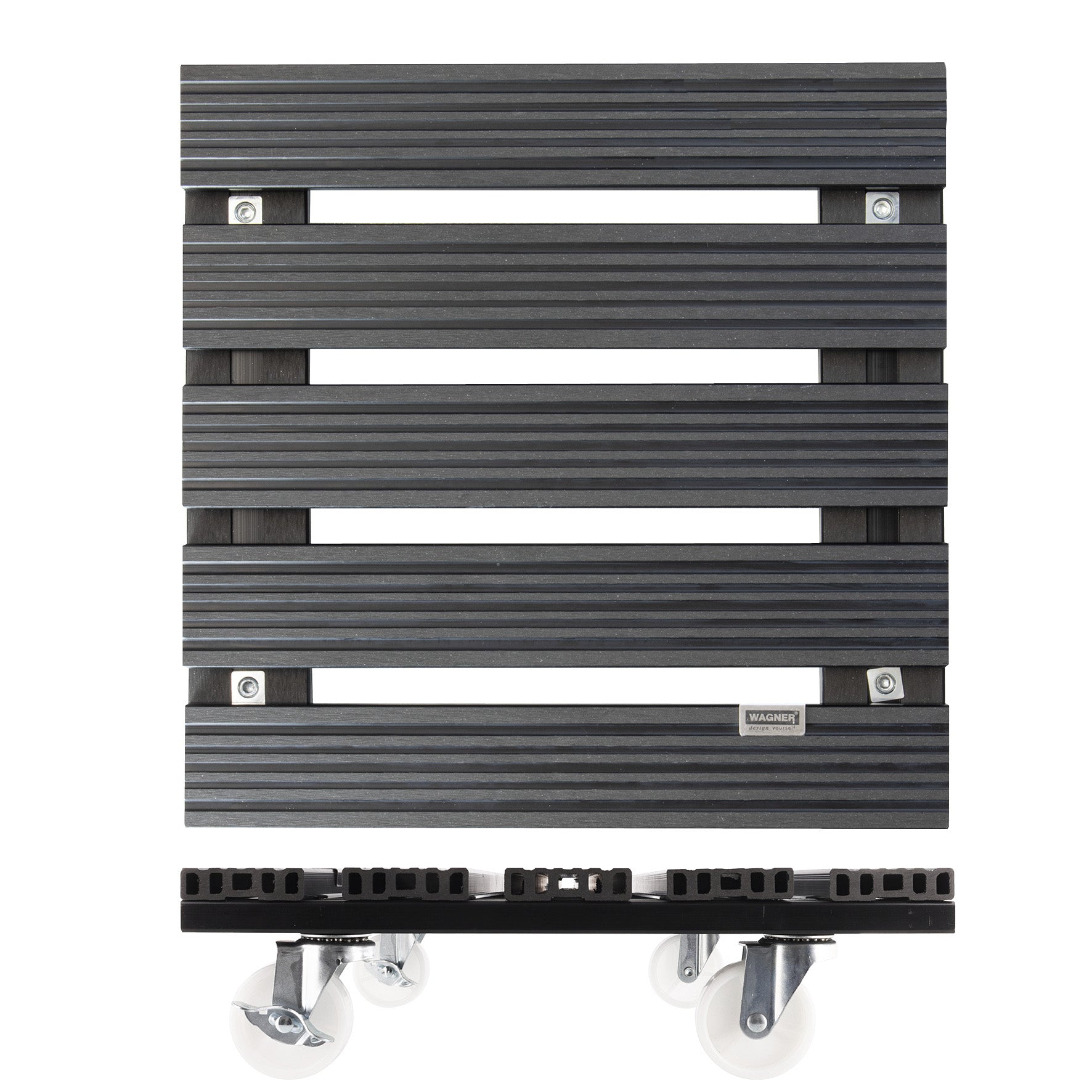 Wagner Waterproof Plant Caddy - 15.4" Gray Square