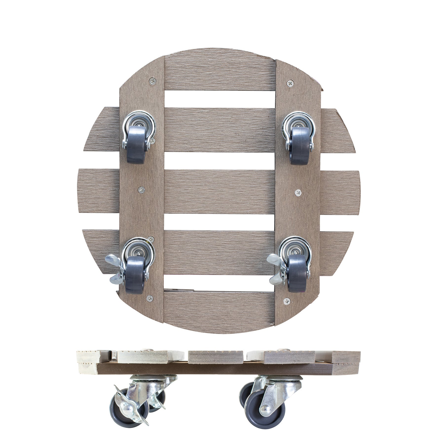 Wagner Waterproof Plant Caddy - 11.4" Taupe Round