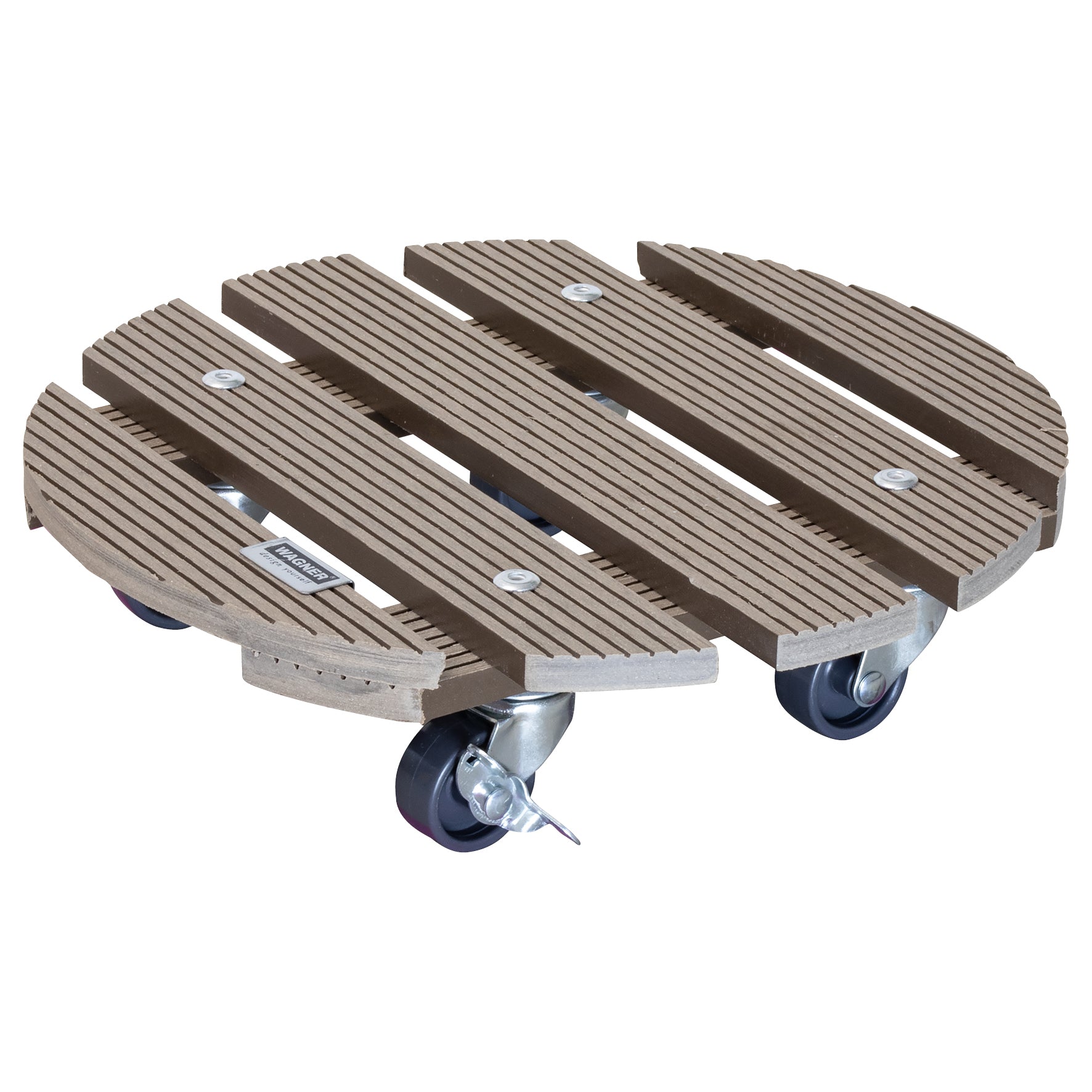 Wagner Waterproof Plant Caddy - 11.4" Taupe Round