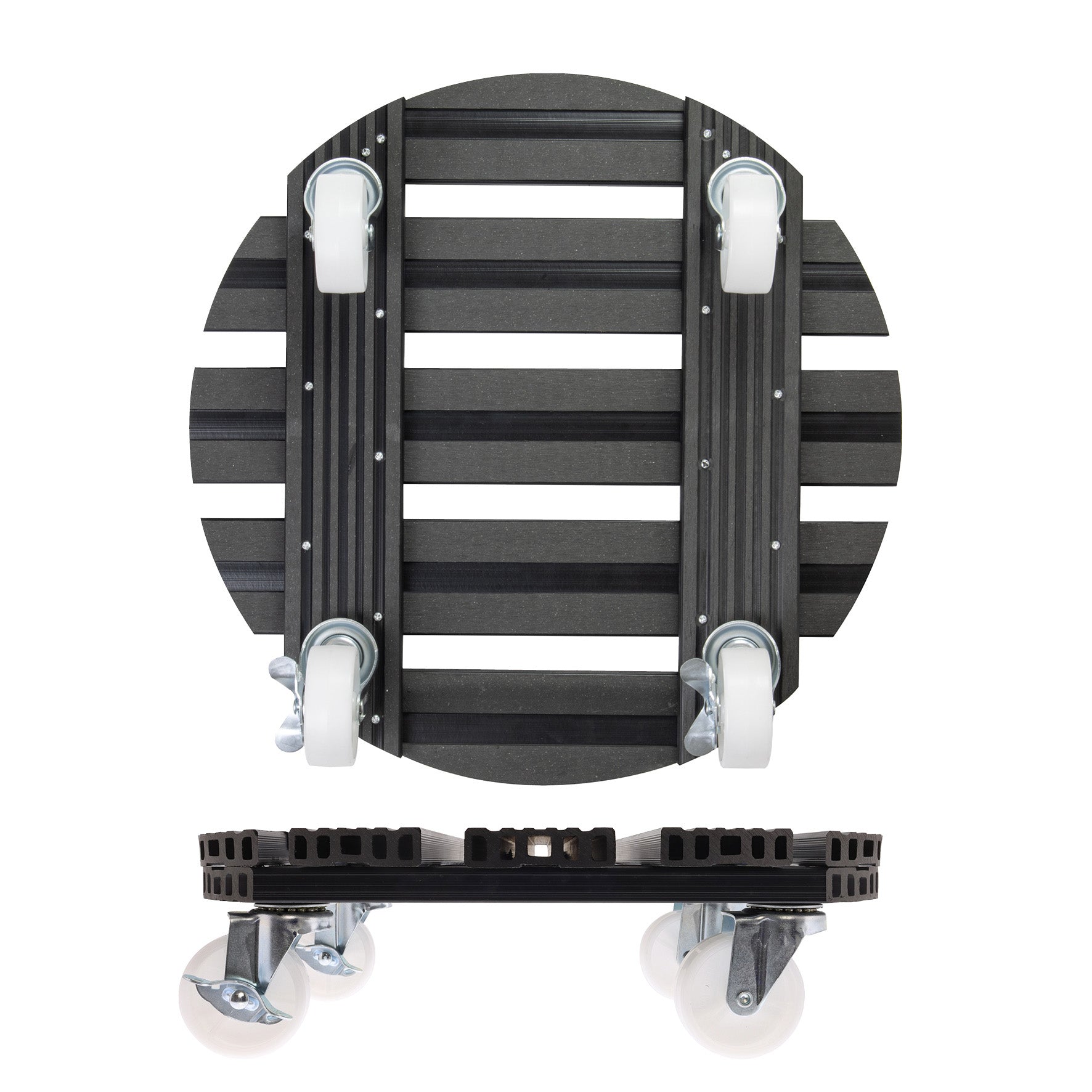 Wagner Waterproof Plant Caddy - 15.1" Gray Round