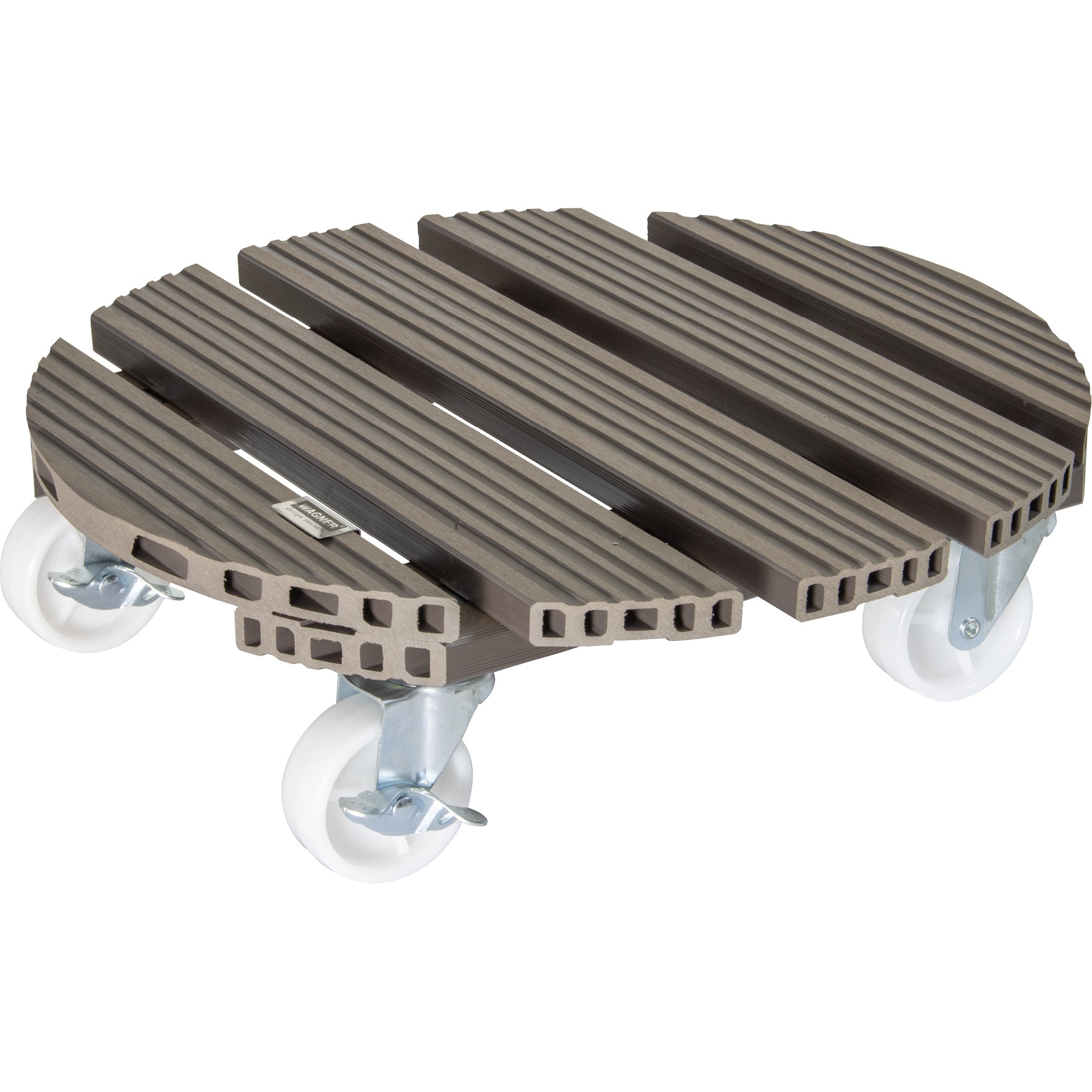 Wagner Waterproof Plant Caddy - 15.1" Taupe Round