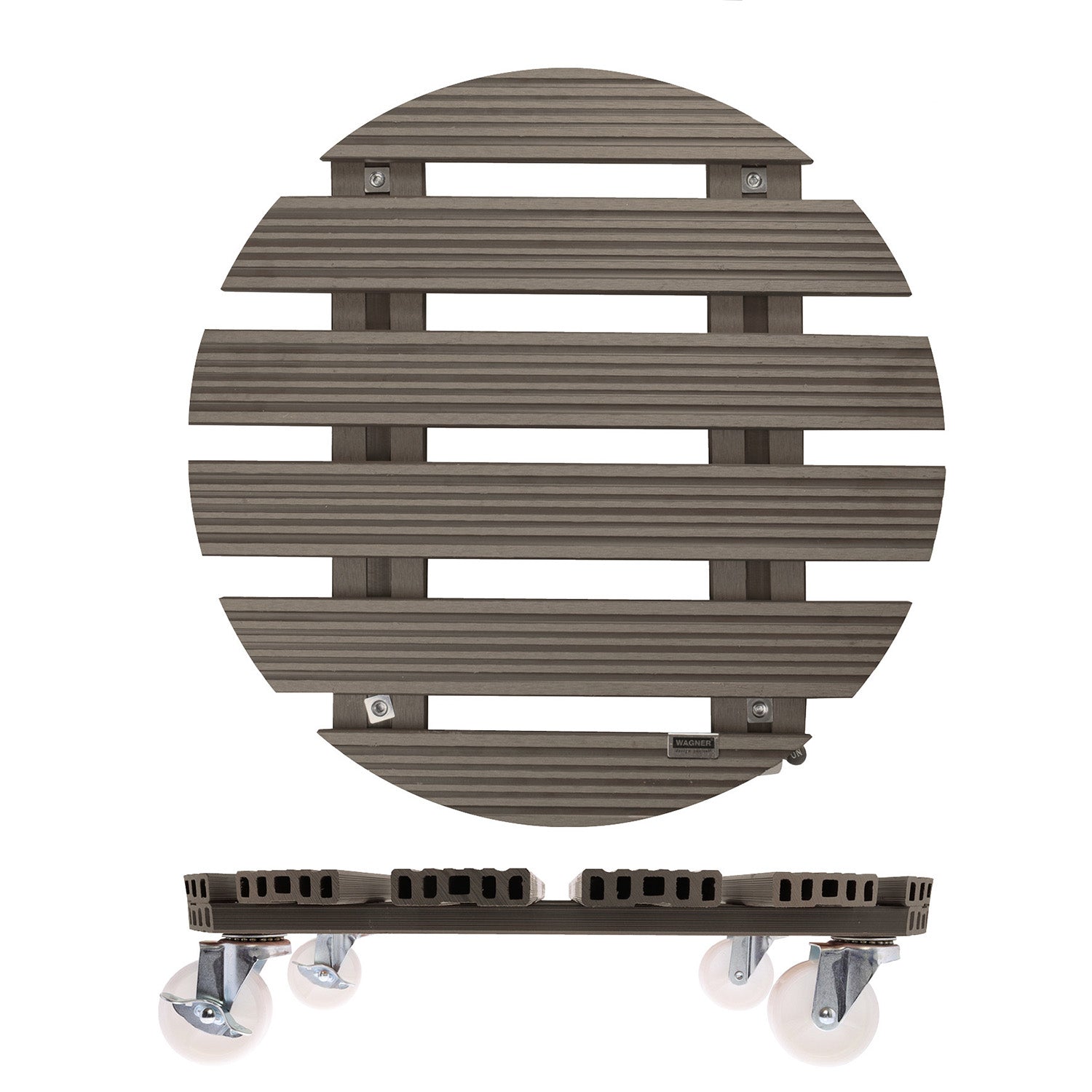 Wagner Waterproof Plant Caddy - 20" Taupe Round