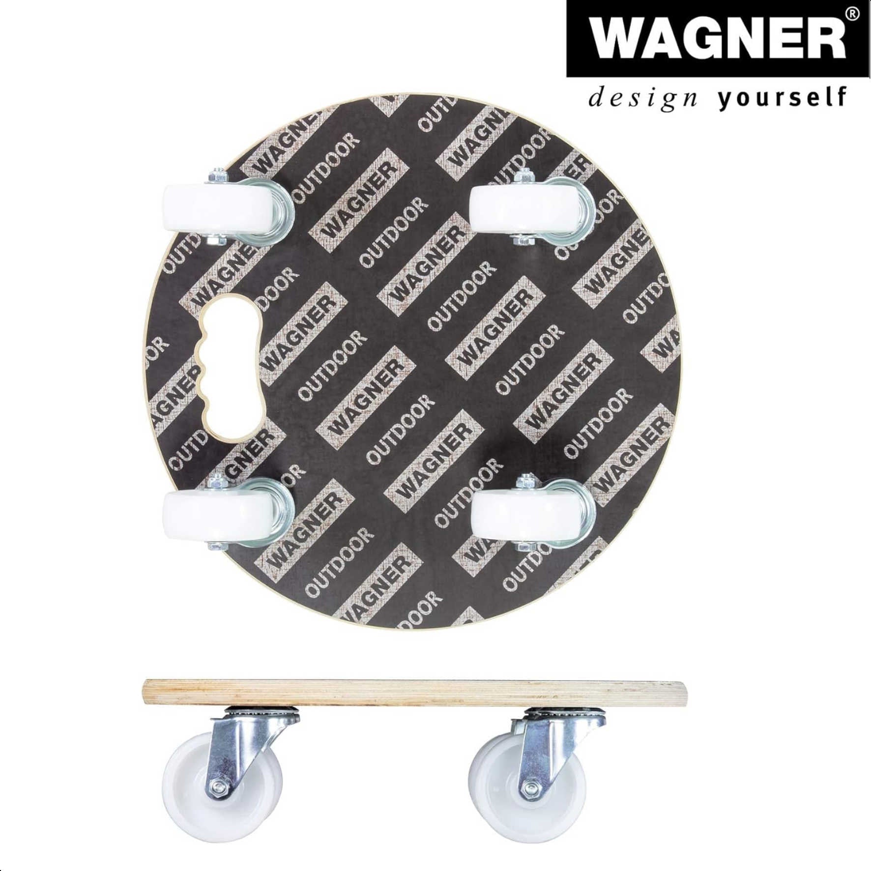 MaxiGrip Plant Caddy - 15" Black Round