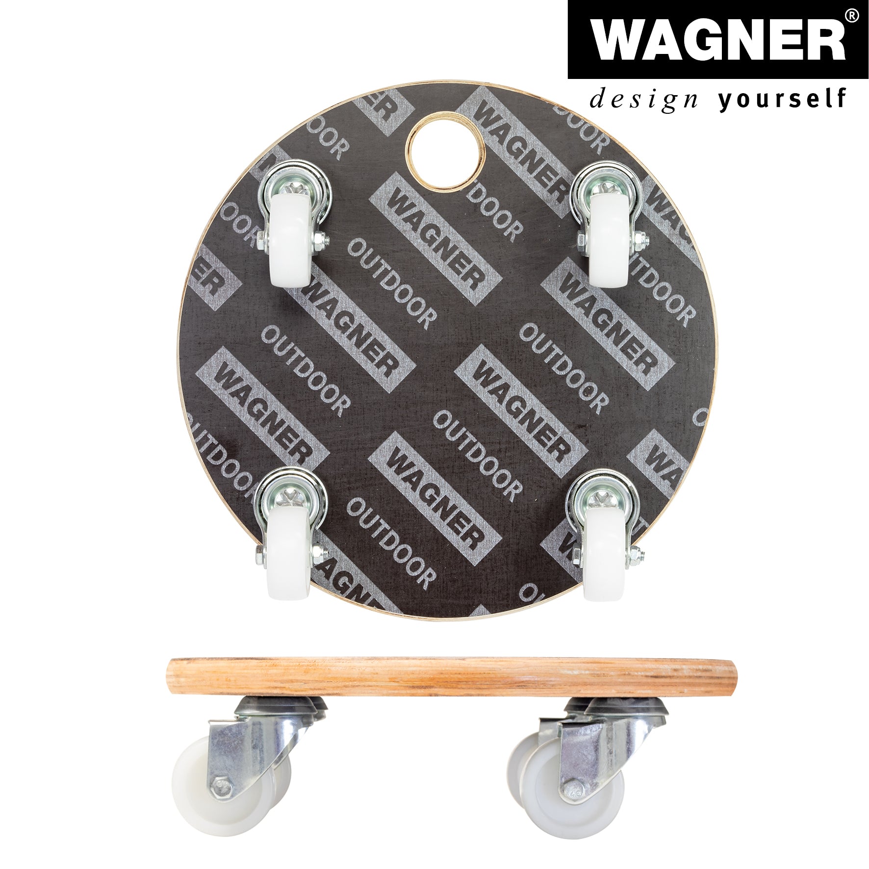 MaxiGrip Plant Caddy - 11.4" Black Round