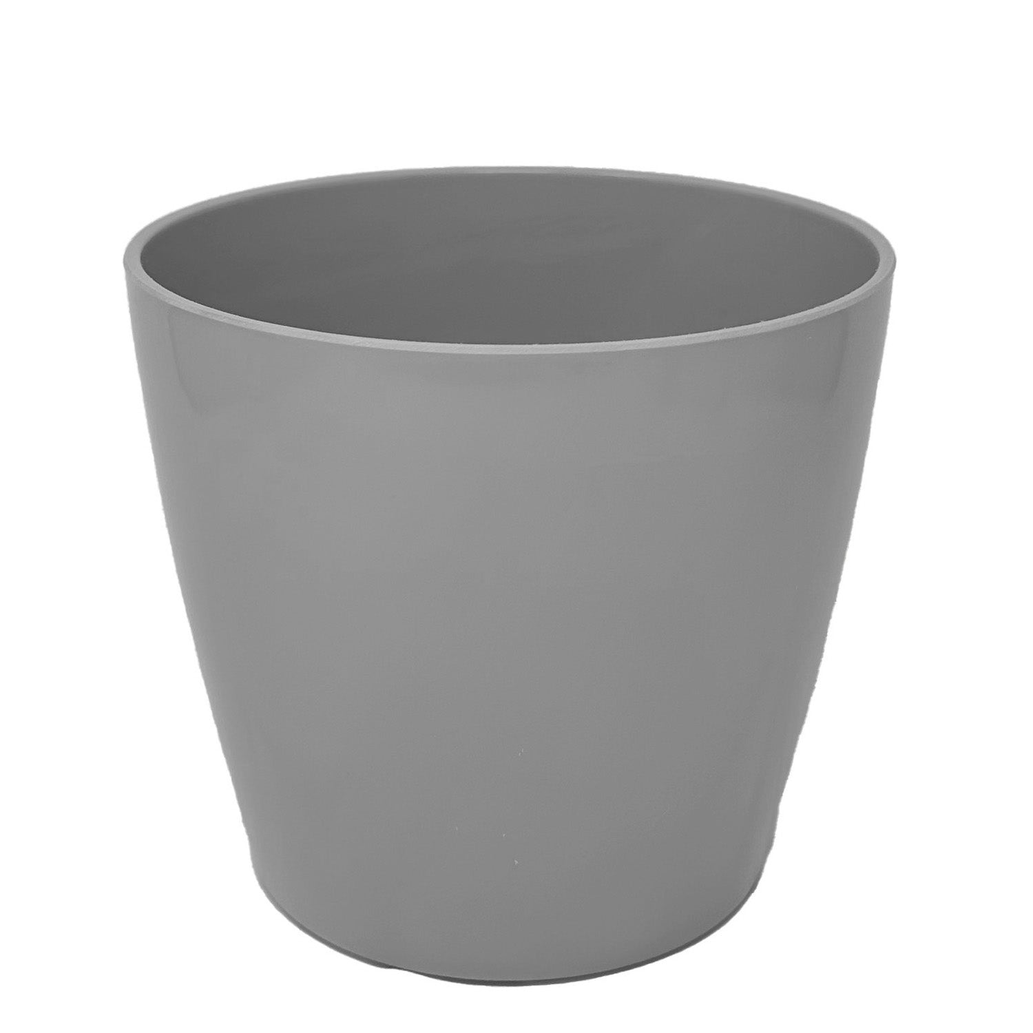 10" Round Self-Watering Bamboo Pot - Gray