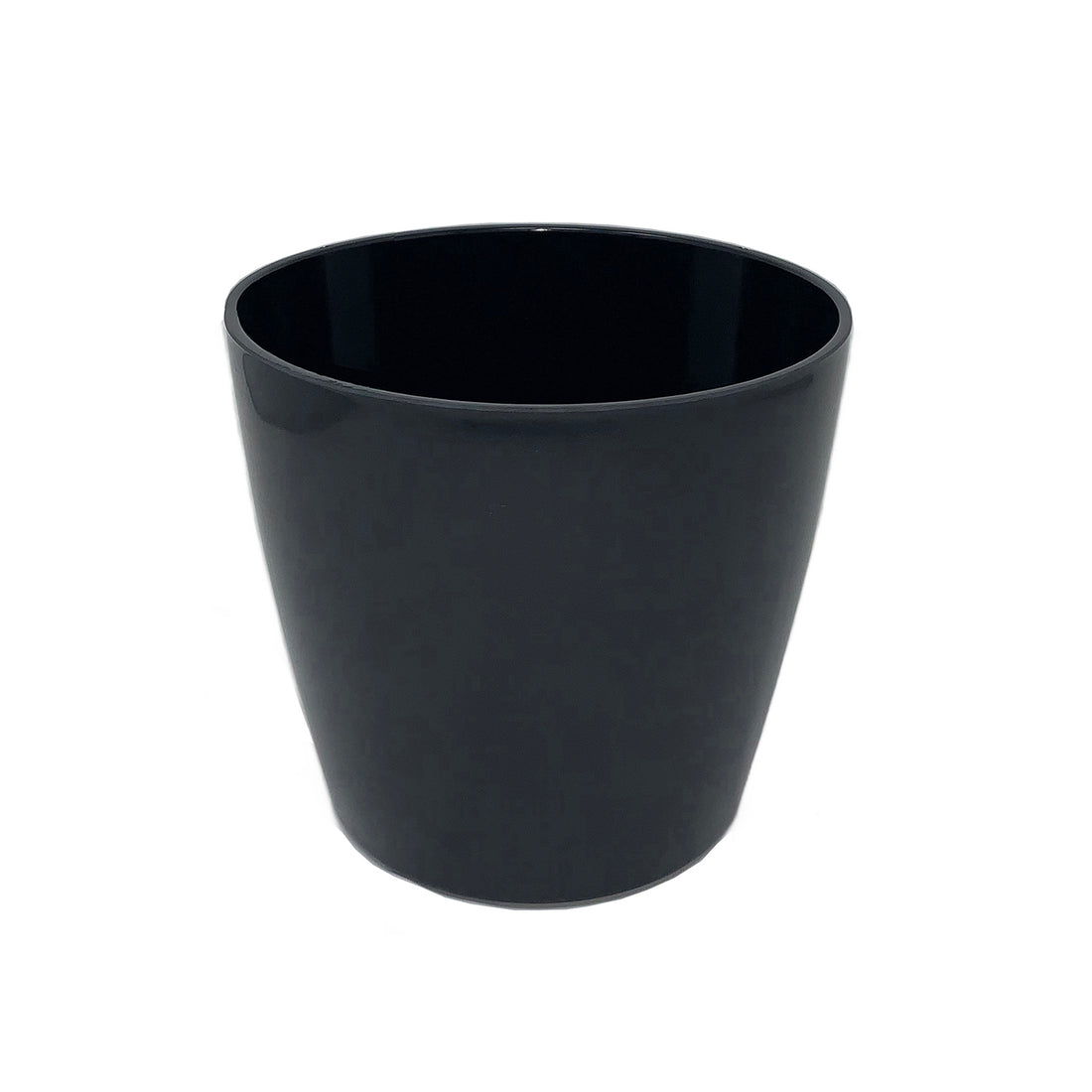 5" Round Self-Watering Bamboo Pot - Black