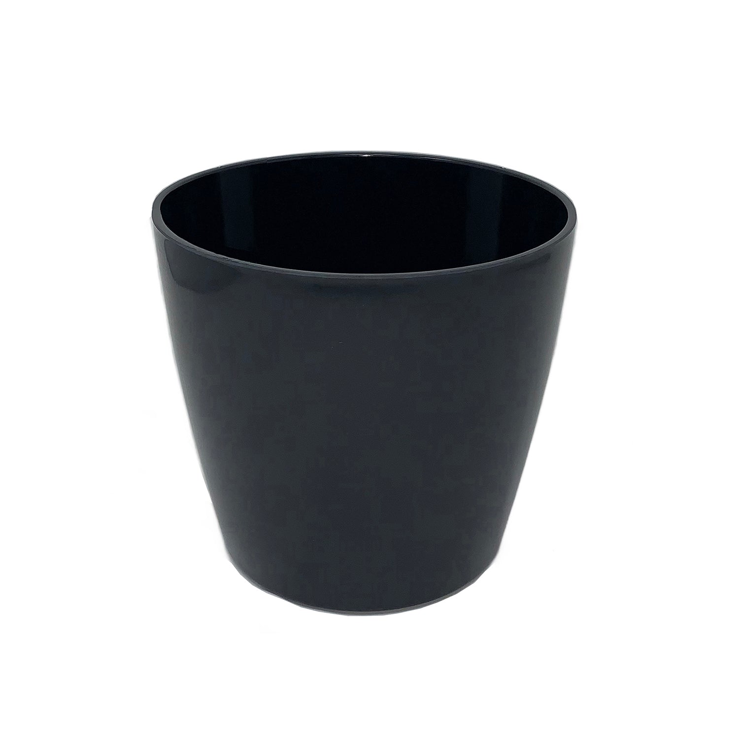 5" Round Self-Watering Bamboo Pot - Black
