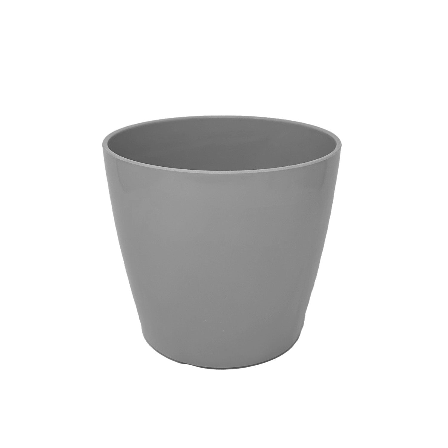 5" Round Self-Watering Bamboo Pot - Gray