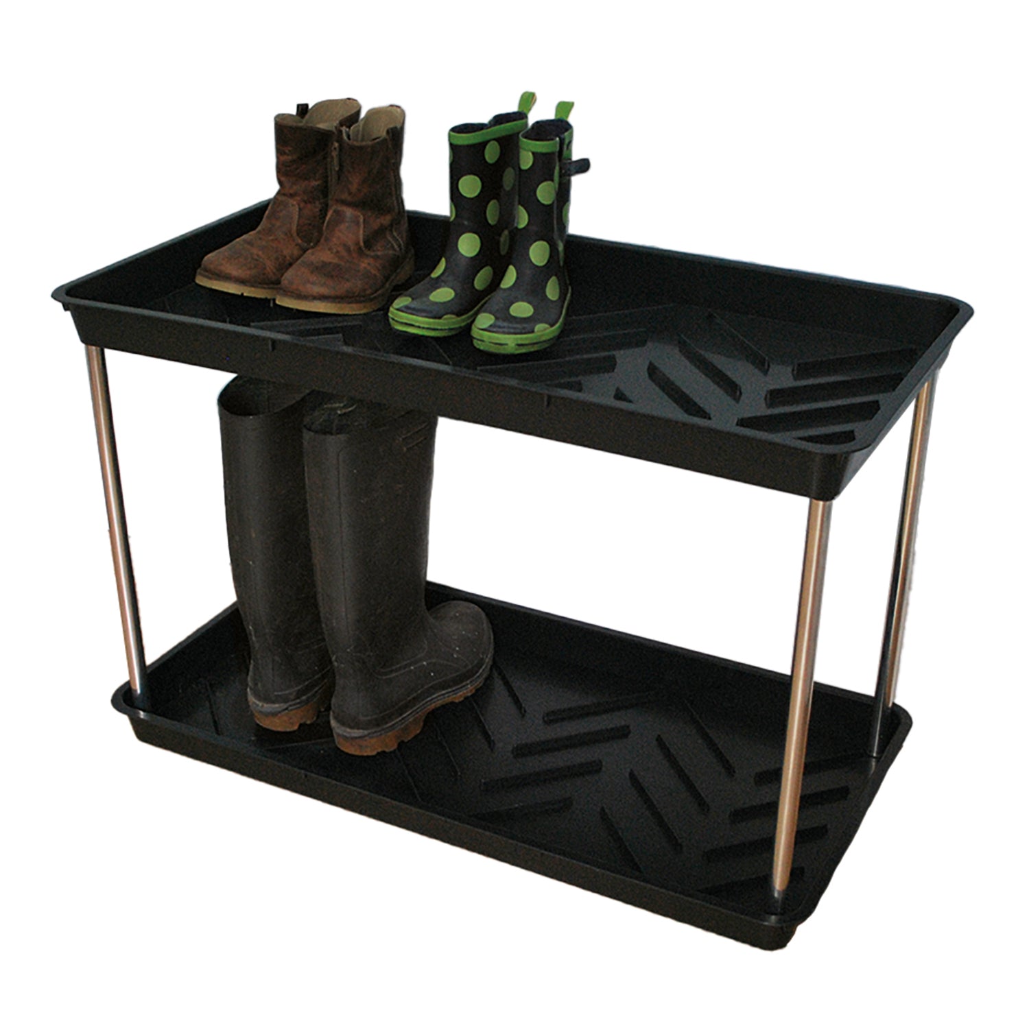 Boot Tray - Two Tier Black