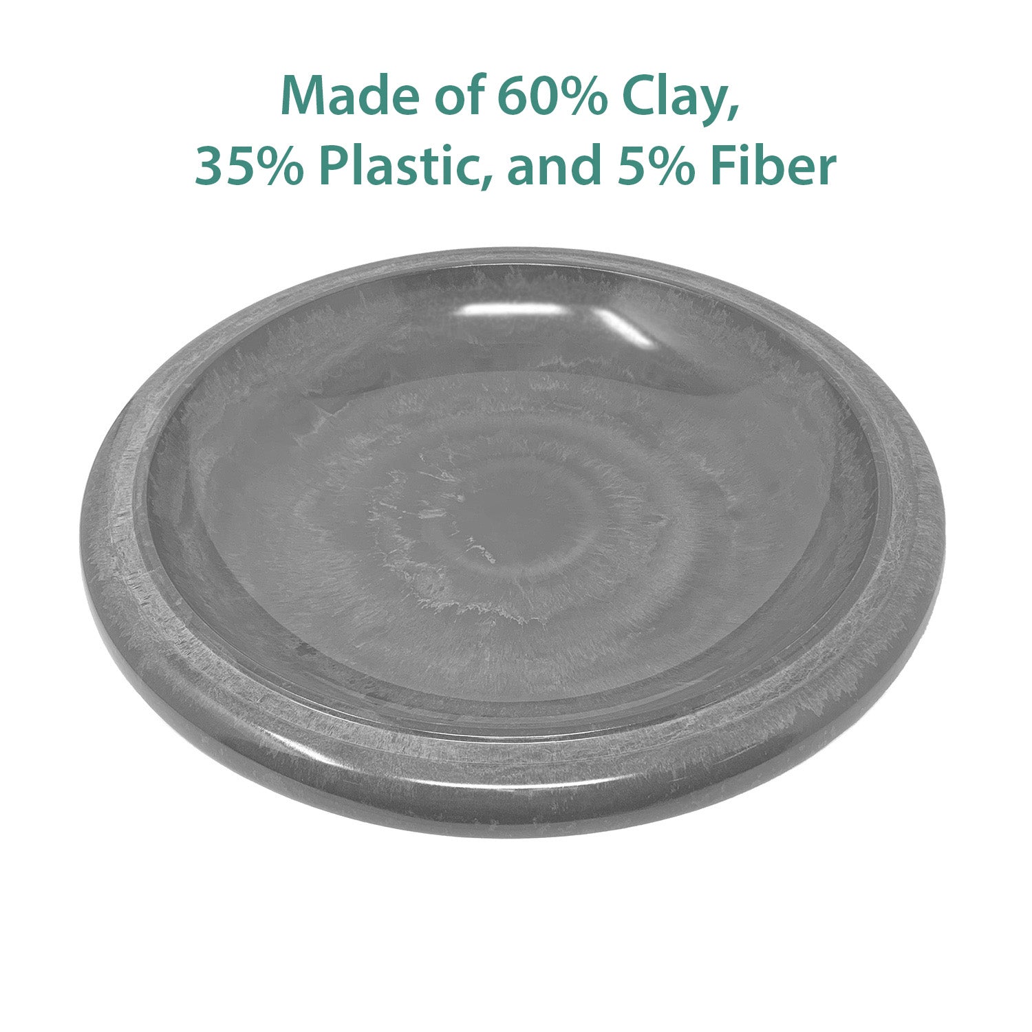 Hunter Green Fiber Clay Birdbath Bowl - 19" dia