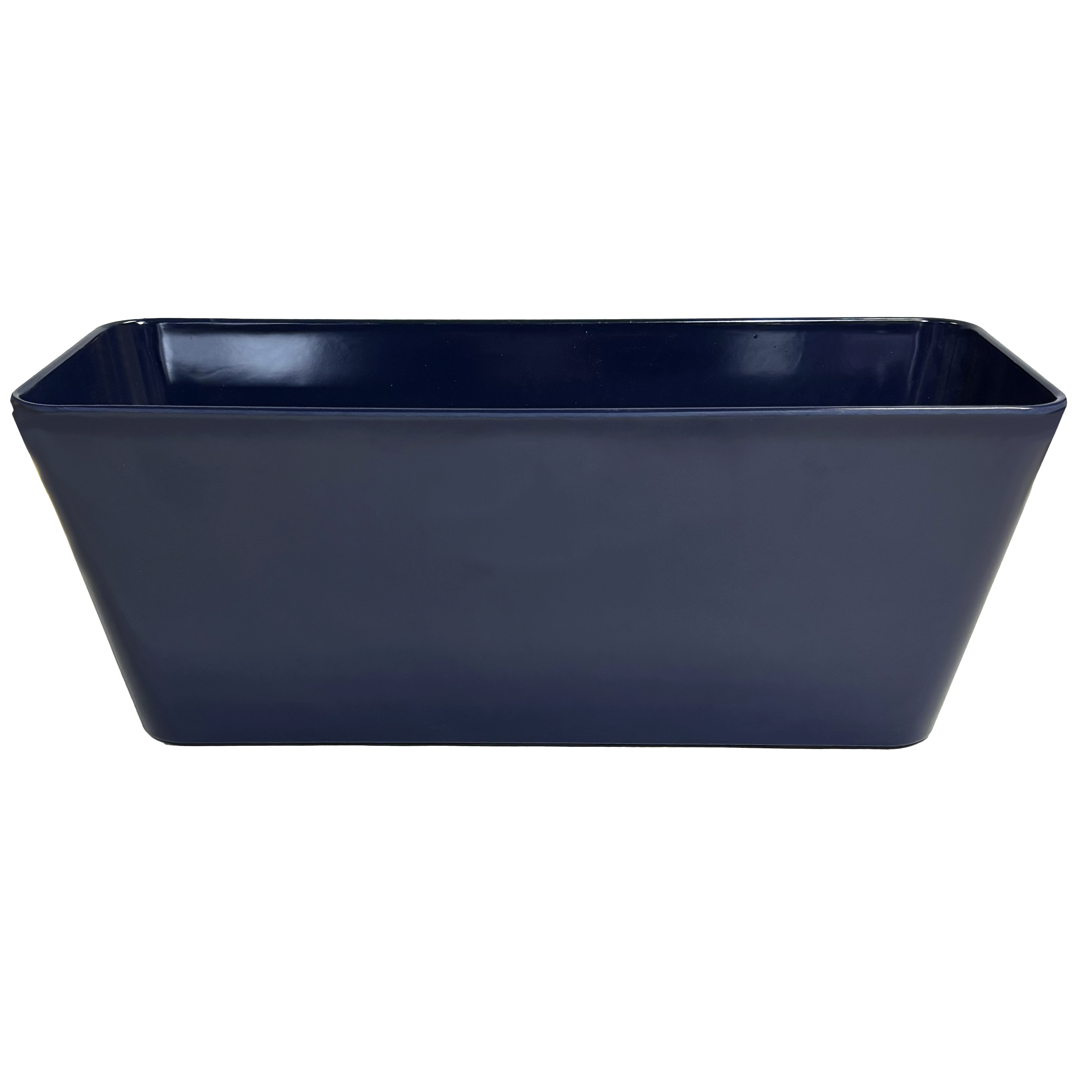 16" Rectangular Self-Watering Bamboo Planter - Indigo
