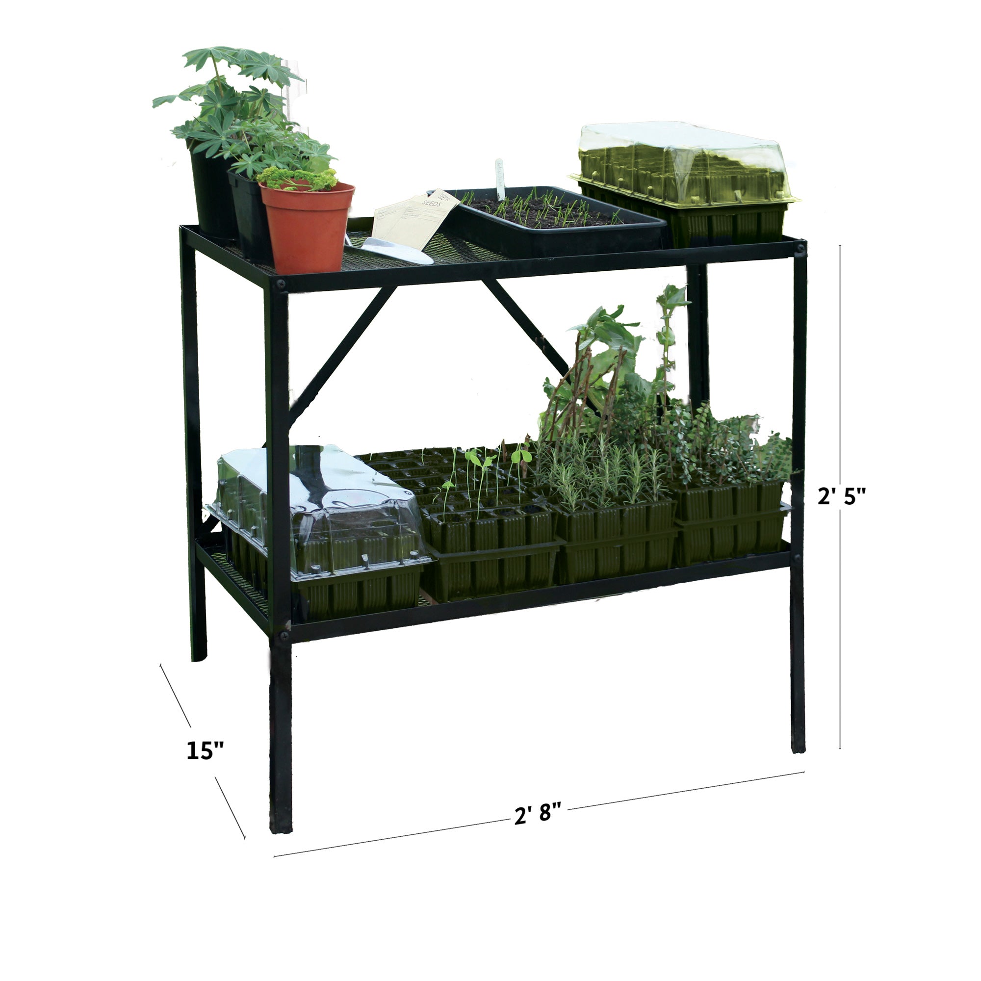 Haxnicks Rootrainer Racking Station w/ 8 Deep Rootrainers