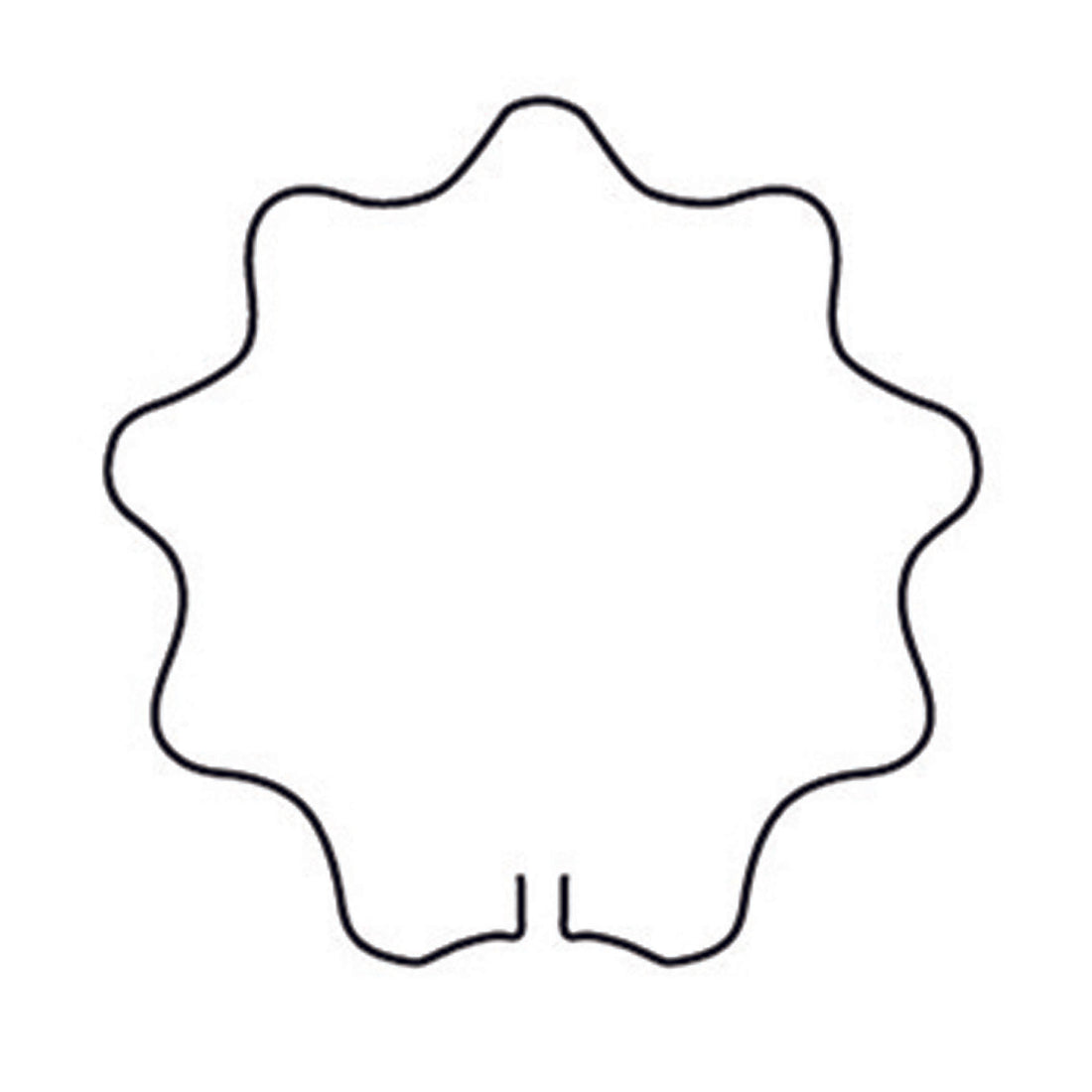 Plant Support Ring - 19" Scalloped Circle