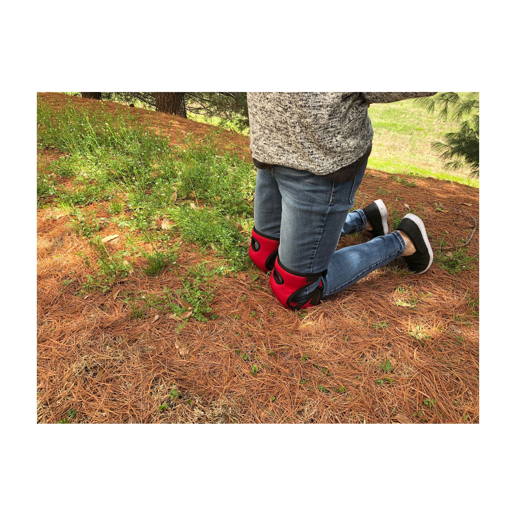 Knee Pads - Red Memory Foam