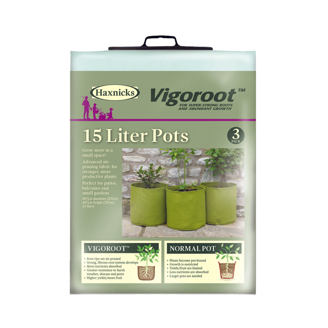 Vigoroot Pots (3 pack) - 4.0 Gal