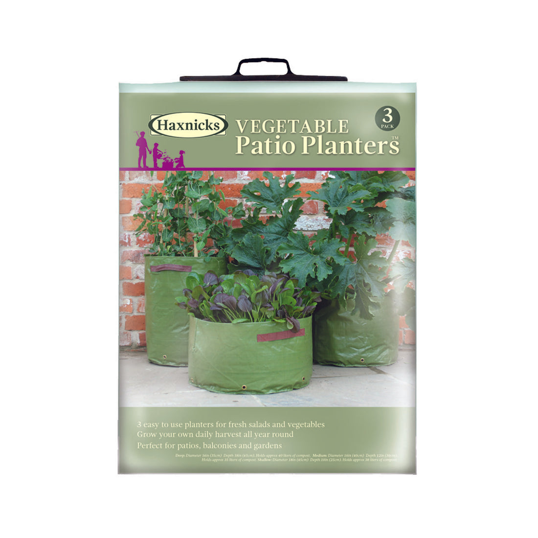 Vegetable Patio Planter (3 pack)