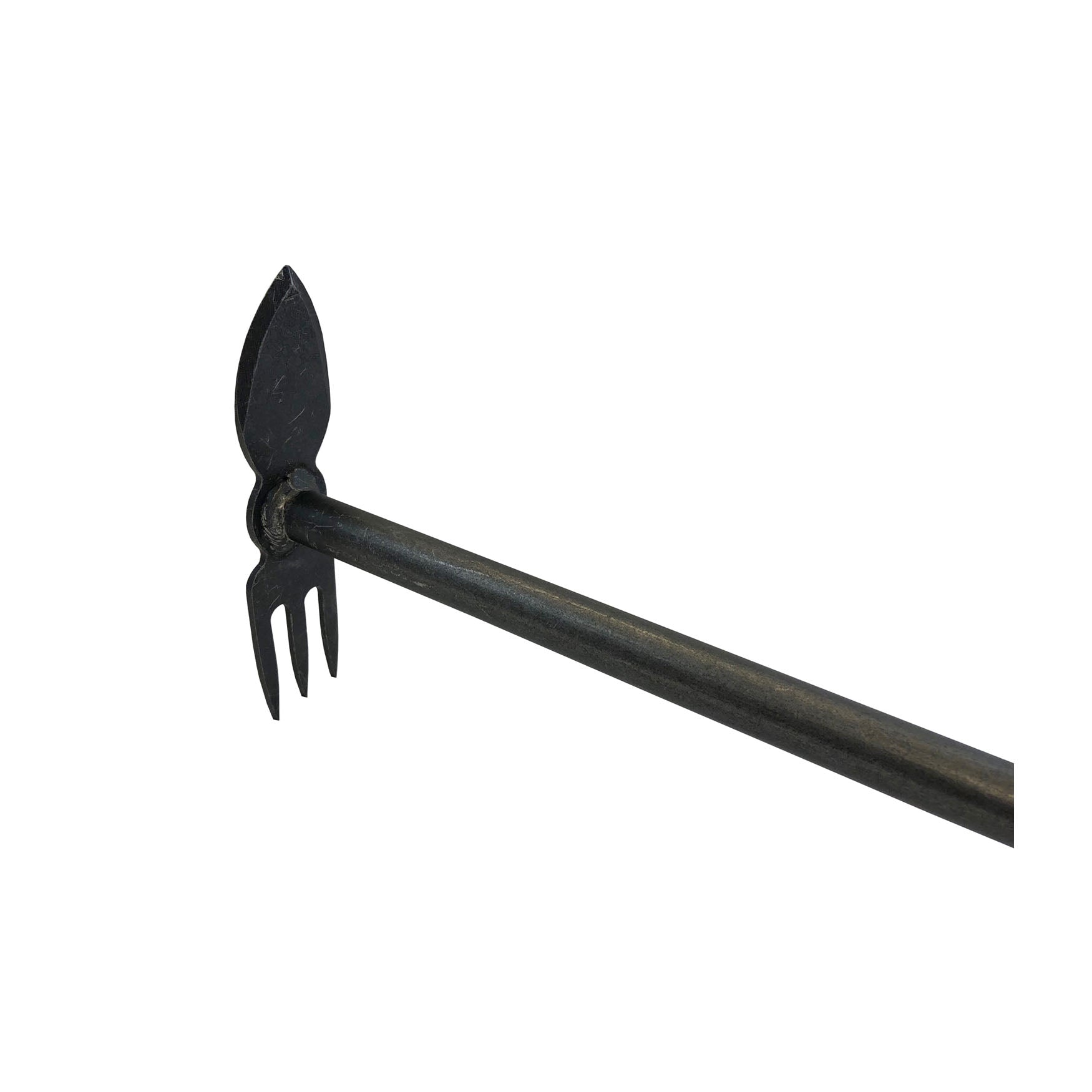DeWit Combo Hoe - 3 Tine Cultivator & Heart Shaped Edge with Long Handle