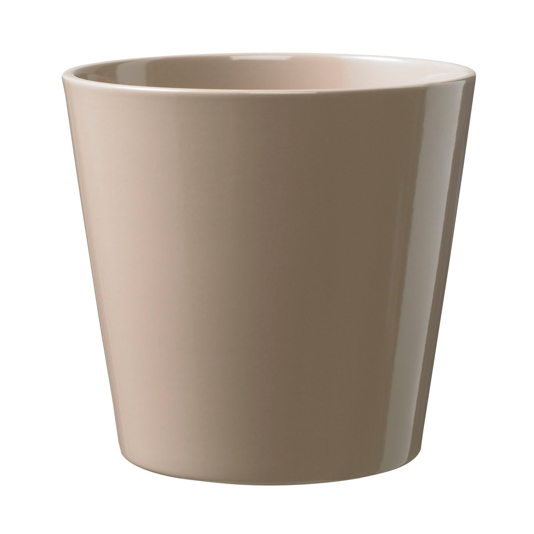 Dallas Style Ceramic Pot - 5.1" Taupe