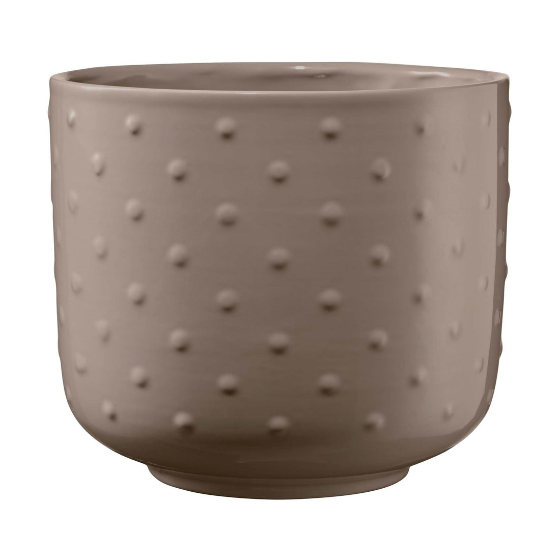 Baku Pearl Ceramic Pot - 5.1" Gray Beige