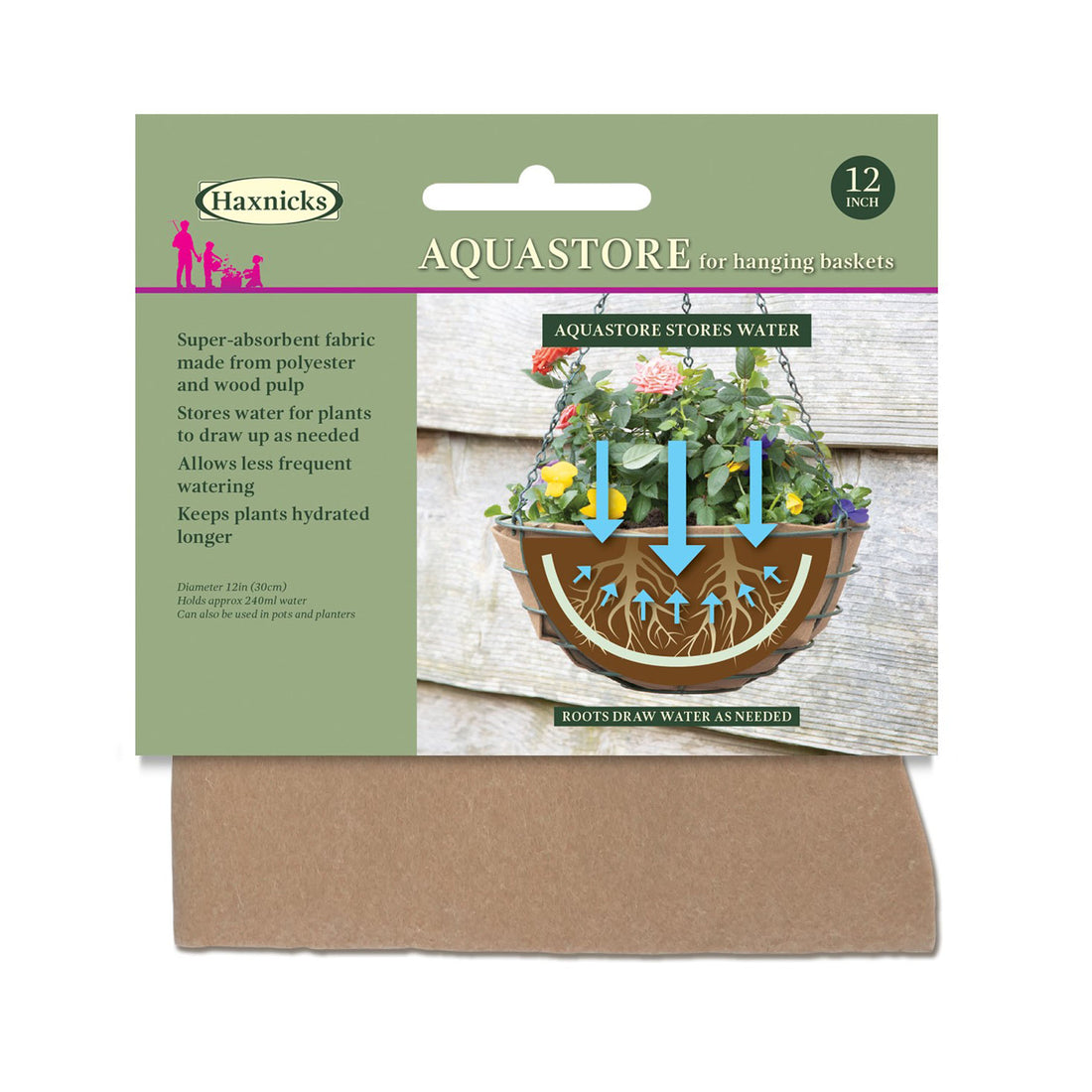 Hanging Basket Liner - 12" AquaStore