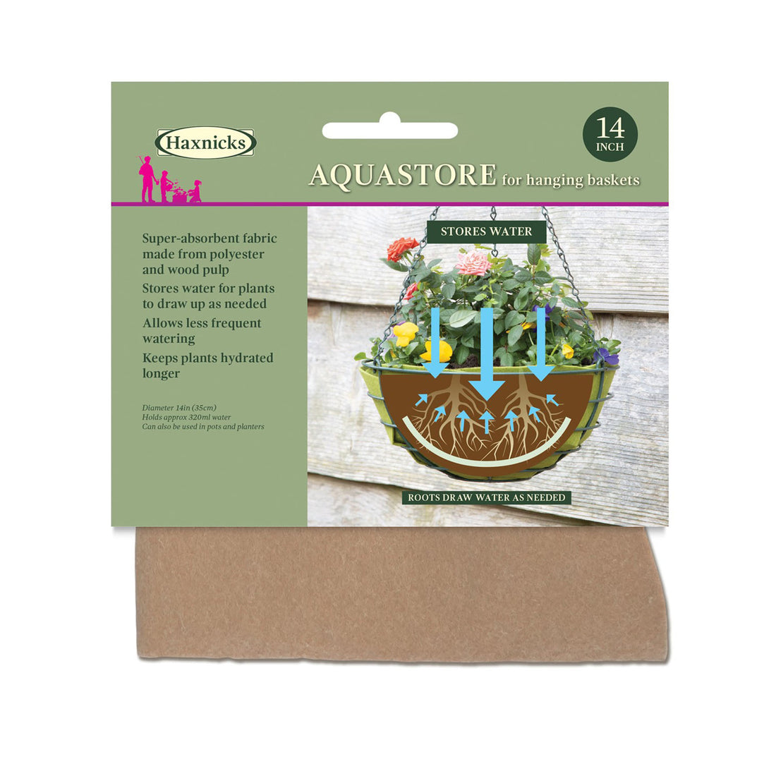 Hanging Basket Liner - 14" AquaStore
