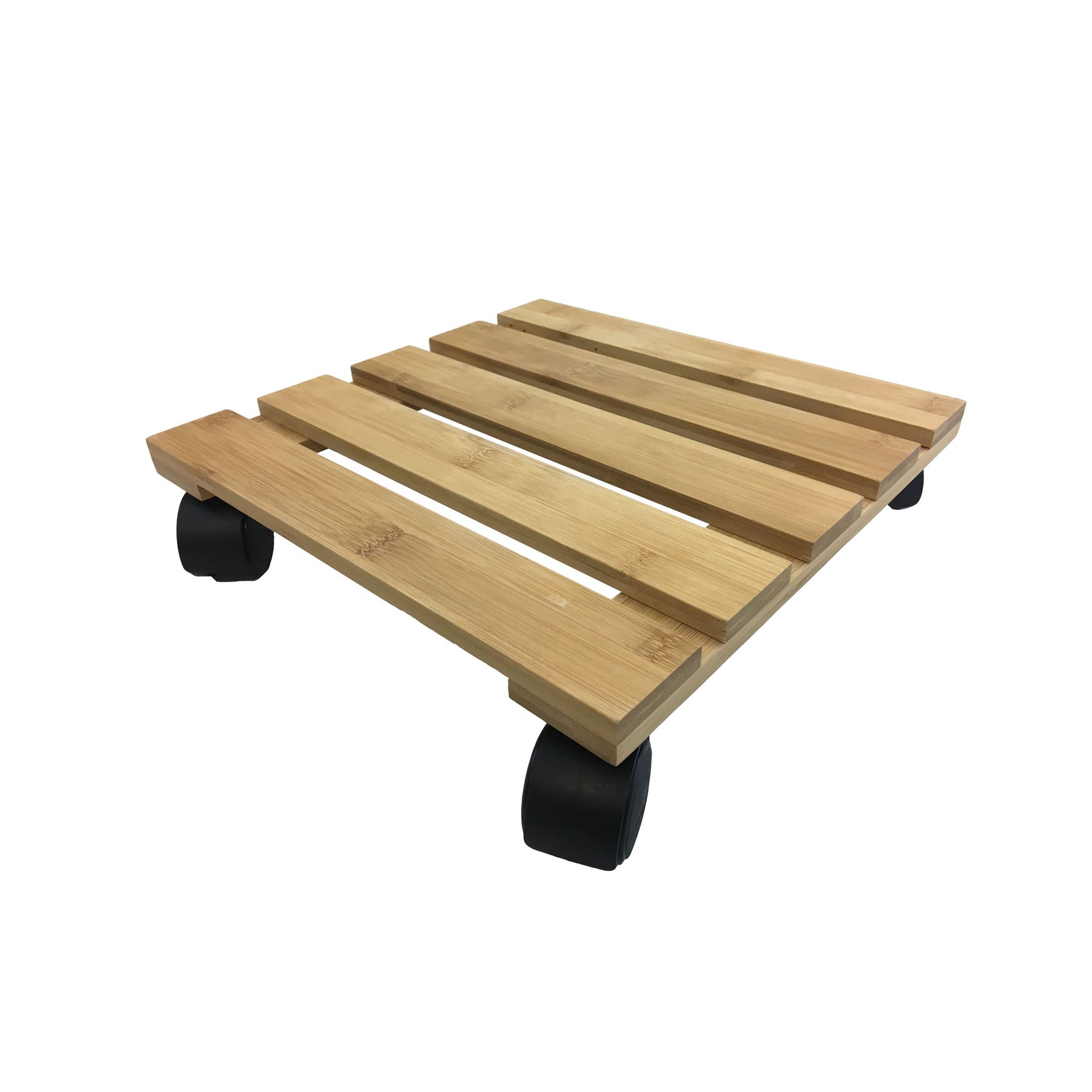 Bamboo Plant Caddy - 11.4" Square