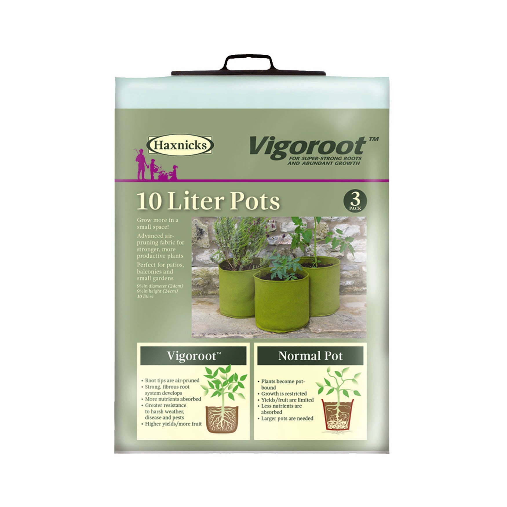 Vigoroot Pots (3 pack) - 2.6 Gal