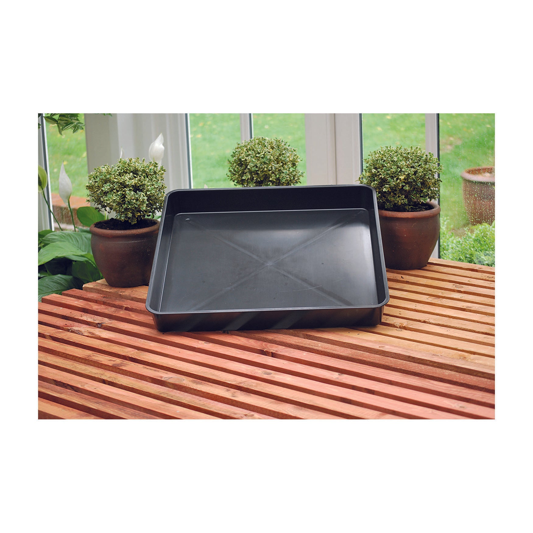 Garden Tray - 23" Black Square
