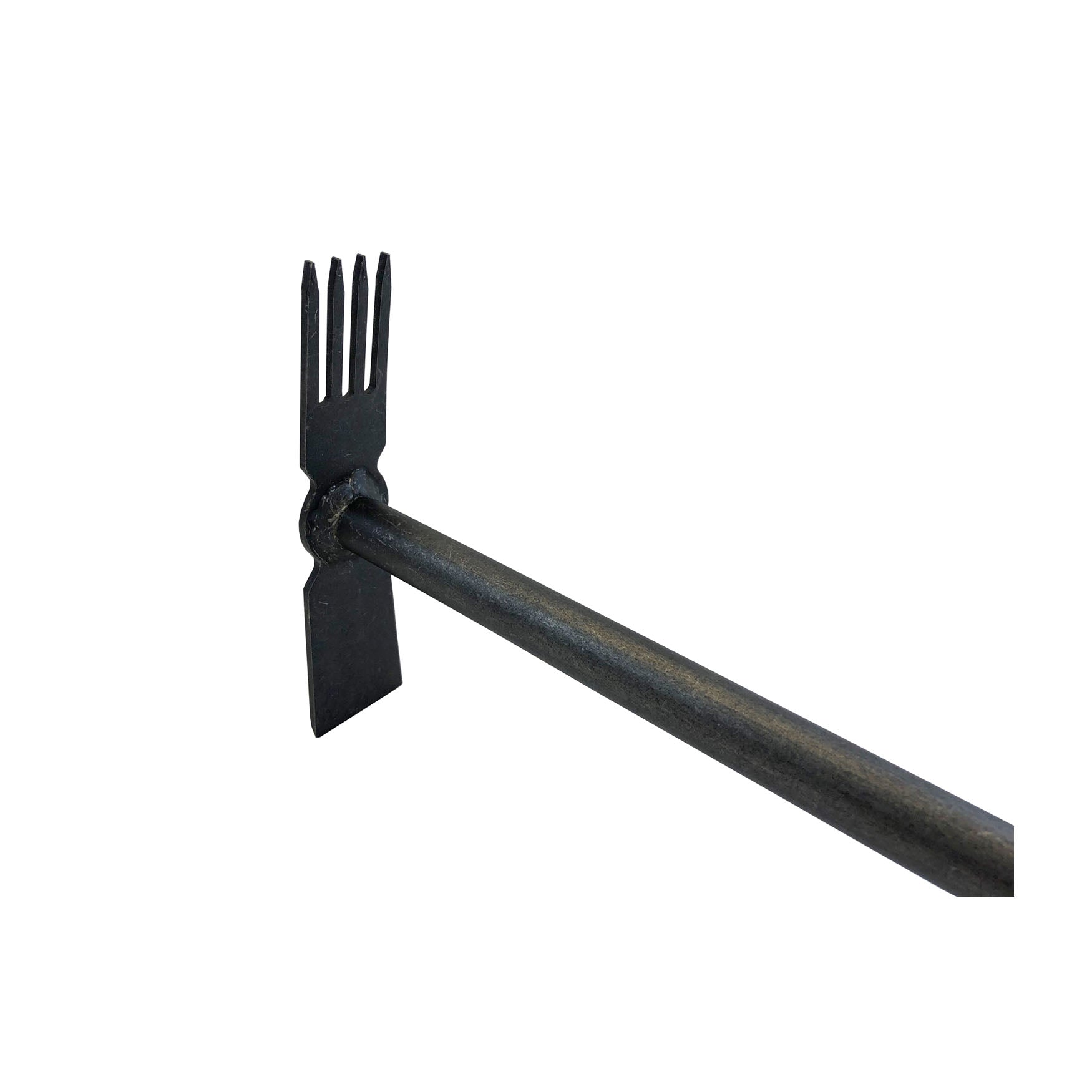 DeWit Combo Hoe - 4 Tine Cultivator & Straight Edge with Long Handle