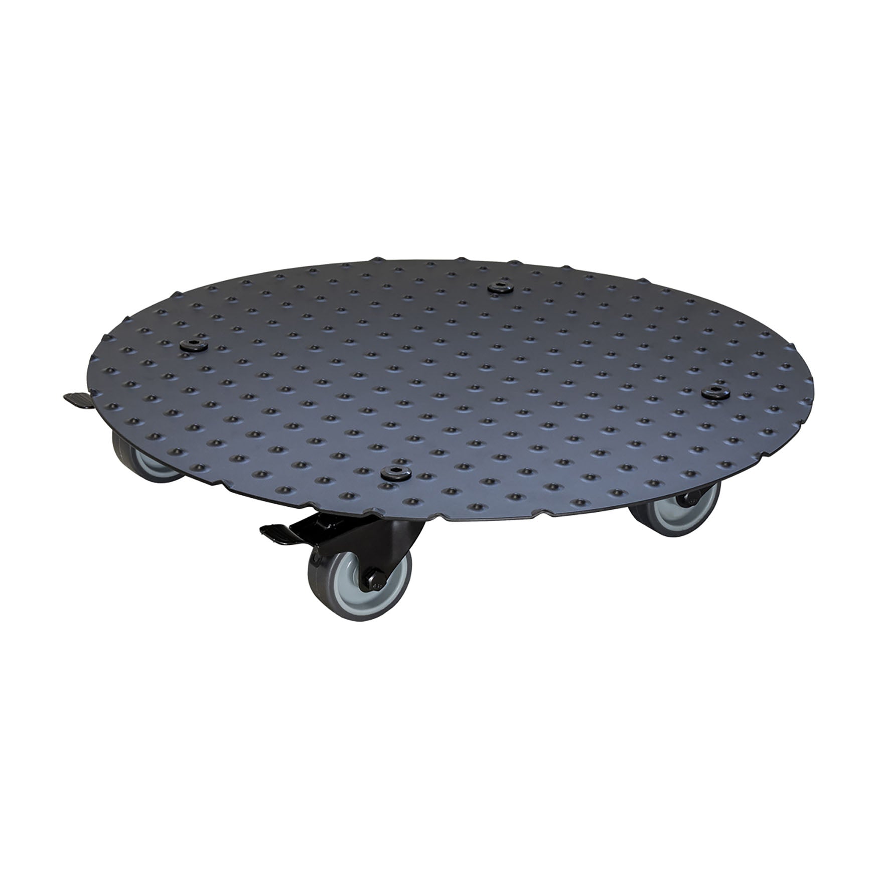 Aluminum Plant Caddy - 15" Black Round