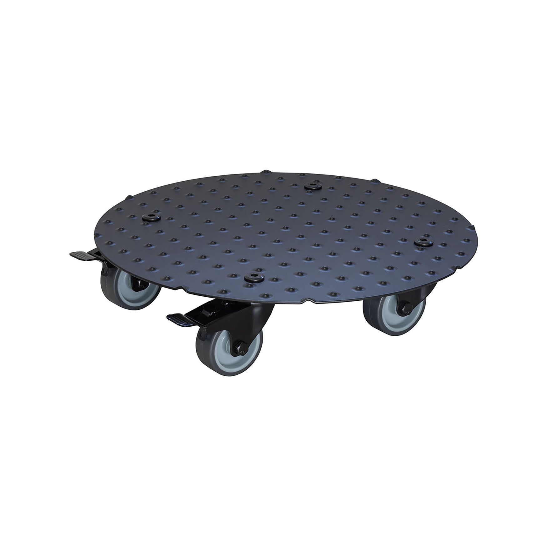 Aluminum Plant Caddy - 11.8" Black Round