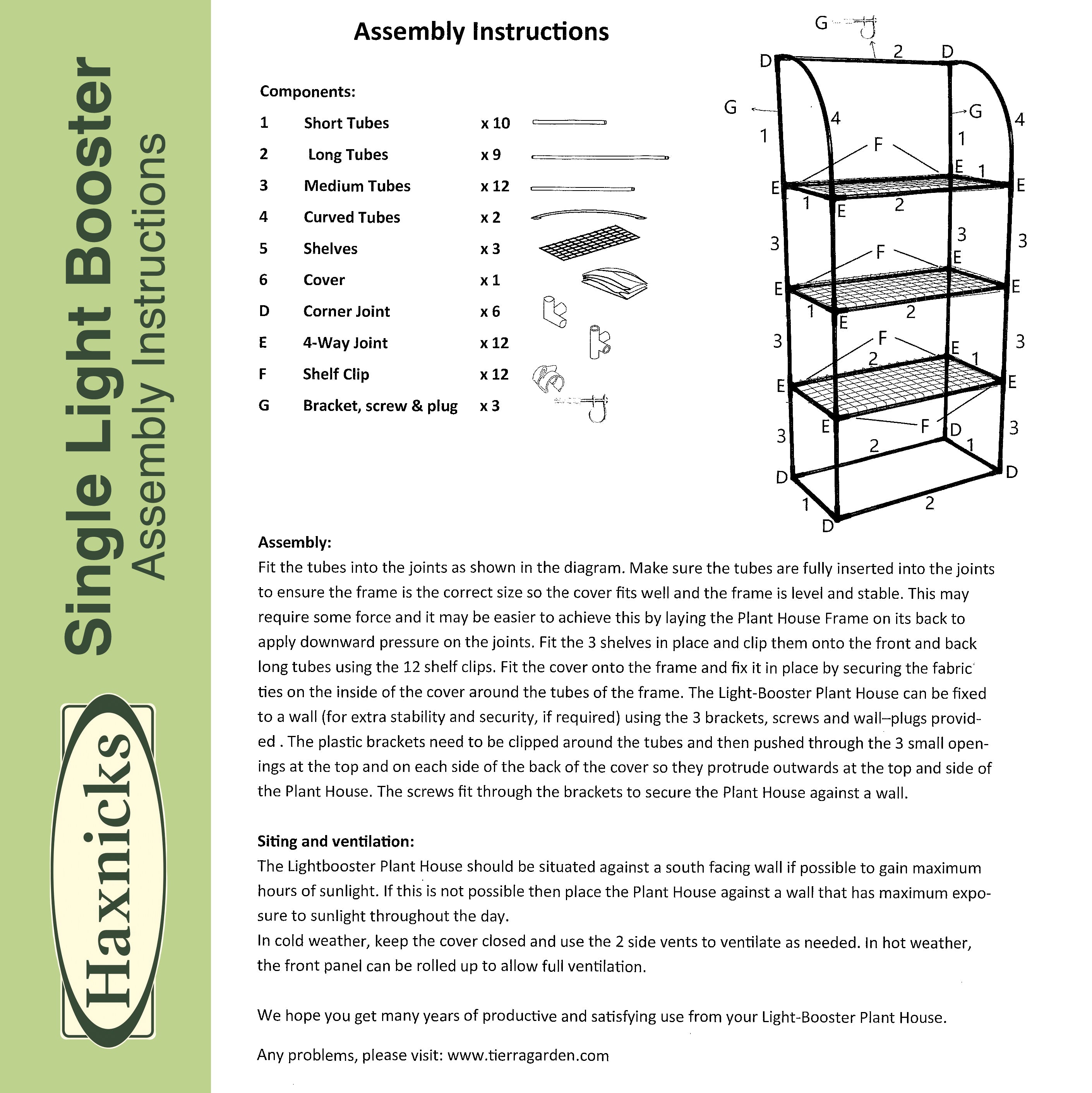Plant House - Single Light-Booster