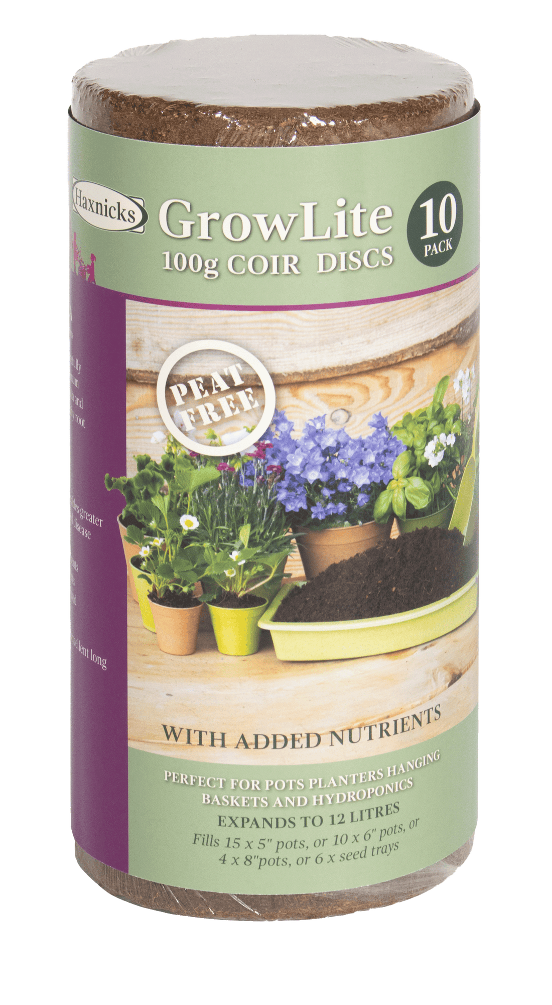 Coir 100g Disc (10 pack) - Growlite Premium