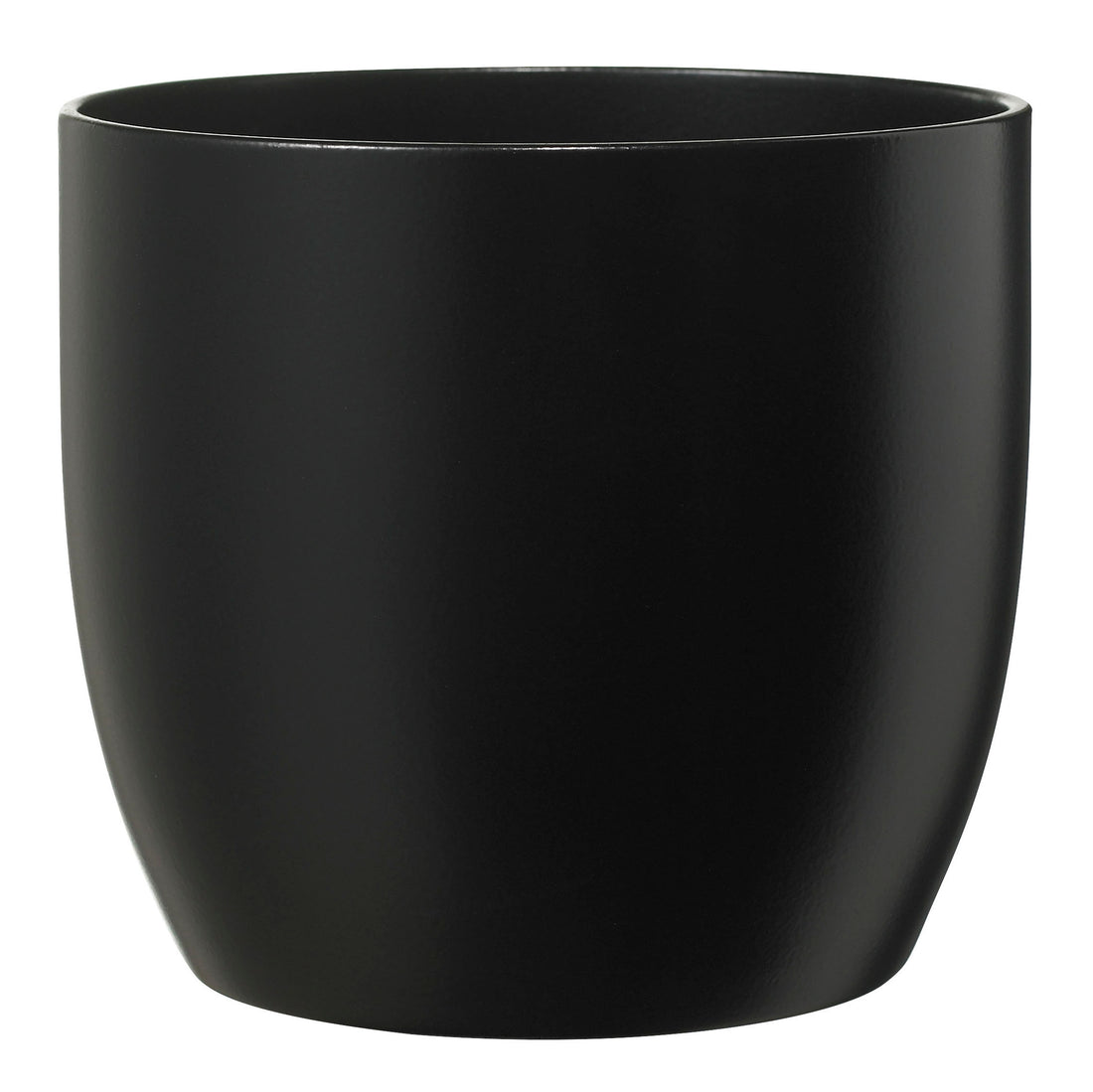 Basel Fashion Ceramic Pot - 8.3" Matte Black