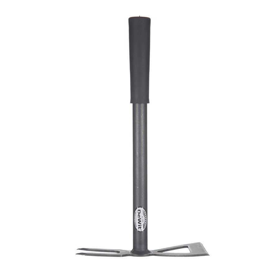 DeWit Combo Hoe - 2 Tine Cultivator & Wide Edge Chopping Edge