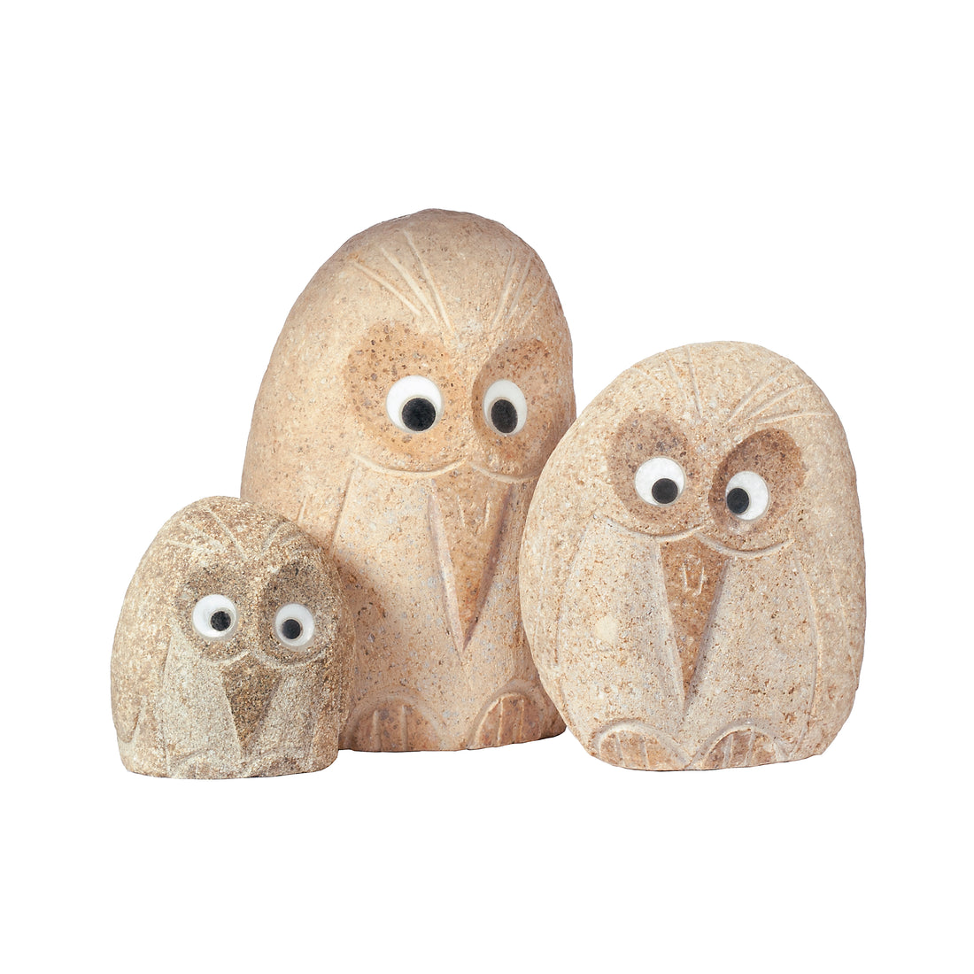 Family of Boulder Angry Birds 3 Pcs 4"6"8"