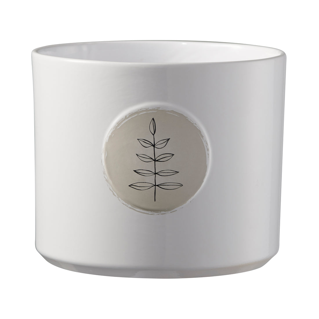 Botanic Friends Ceramic Pot - 5.1" Leaves