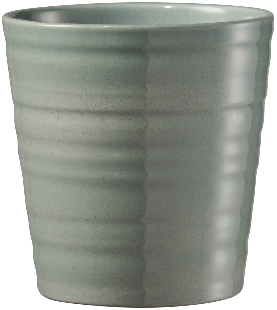 Canberra Effect Ceramic Pot - 6.3" Jade Effect