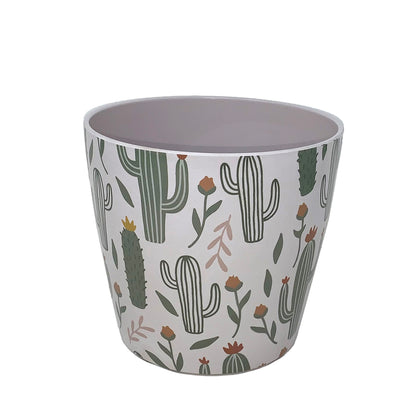 Self-Watering Bamboo Pot - 7&quot; Cactus Round