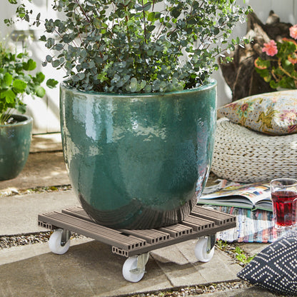 Wagner Waterproof Plant Caddy - 15.4" Taupe Square