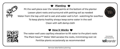 16" Rectangular Self-Watering Bamboo Planter - Flowers