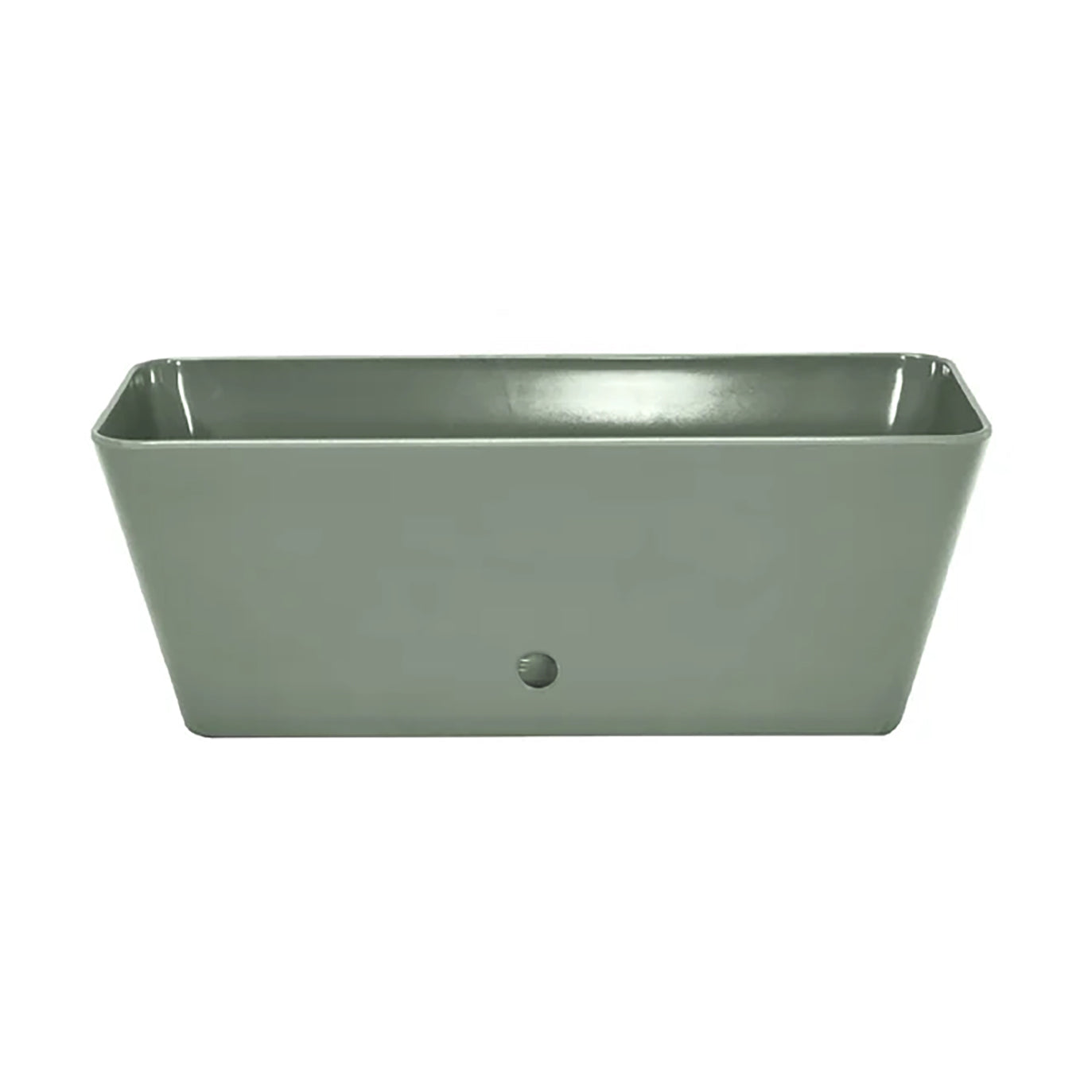 16" Rectangular Self-Watering Bamboo Planter - Sage Green