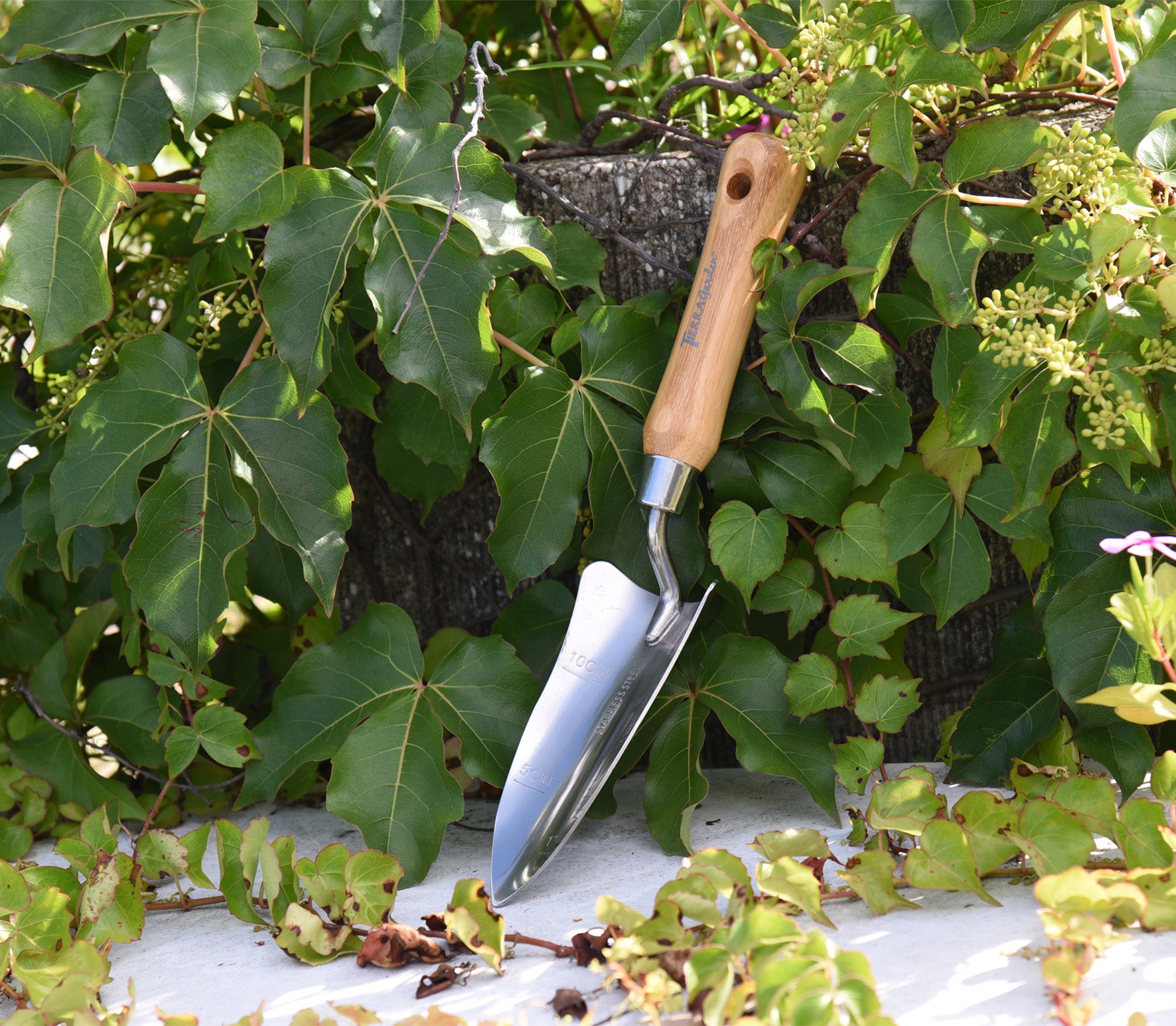 Tidy Tray - Green with Stainless Steel Transplanter and Scoop