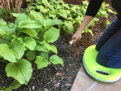 Metal Watering Can &amp; Memory Foam Kneel Cushion Combo - 1.2 gal Green