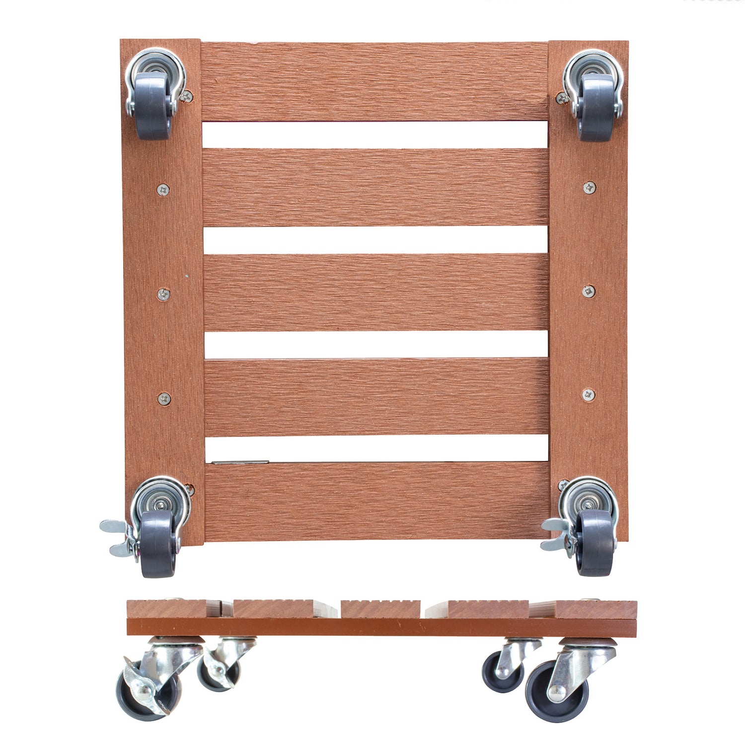 Wagner Waterproof Plant Caddy - 11.4&quot; Terra Cotta Square