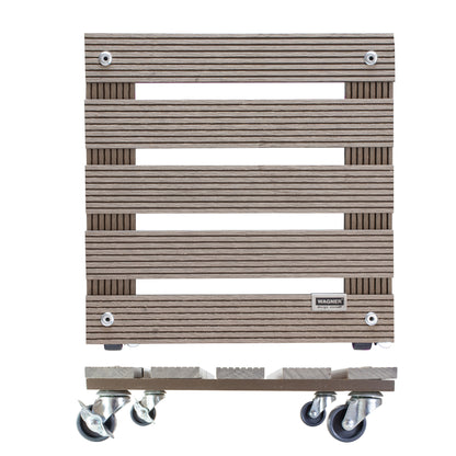 Wagner Waterproof Plant Caddy - 11.4&quot; Taupe Square