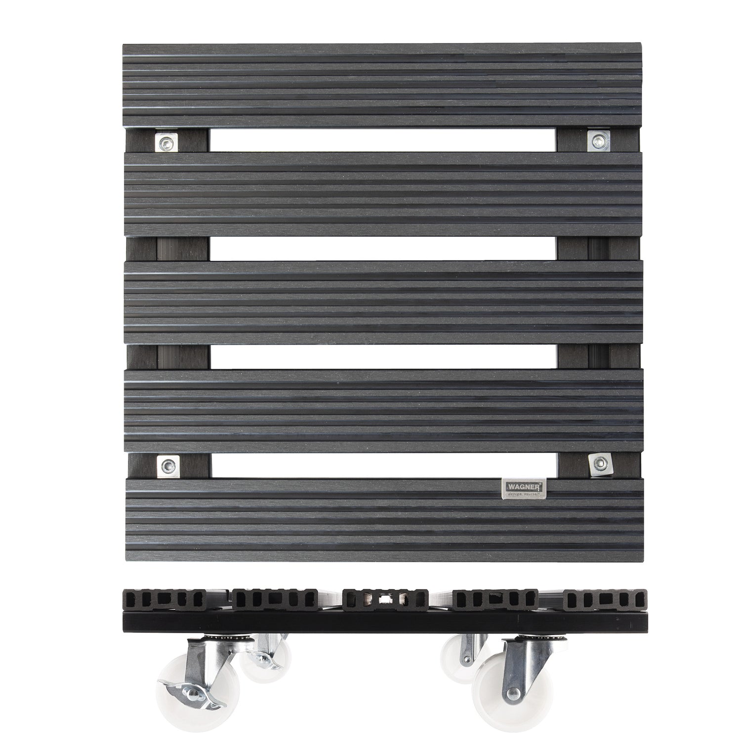 Wagner Waterproof Plant Caddy - 15.4" Gray Square